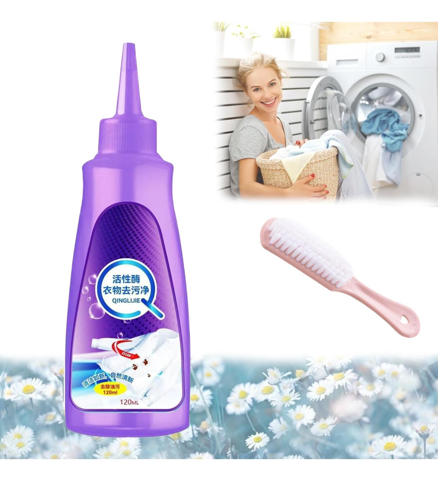 BioSwipe Active Enzyme Laundry Stain Remover - Active Enzyme Stain Remove Fast Laundry Stain Remover White Shirt Guardian Garment Stubborn Stain Cleaner Oil Remover (1PC) - Buy Online on GoSupps.com