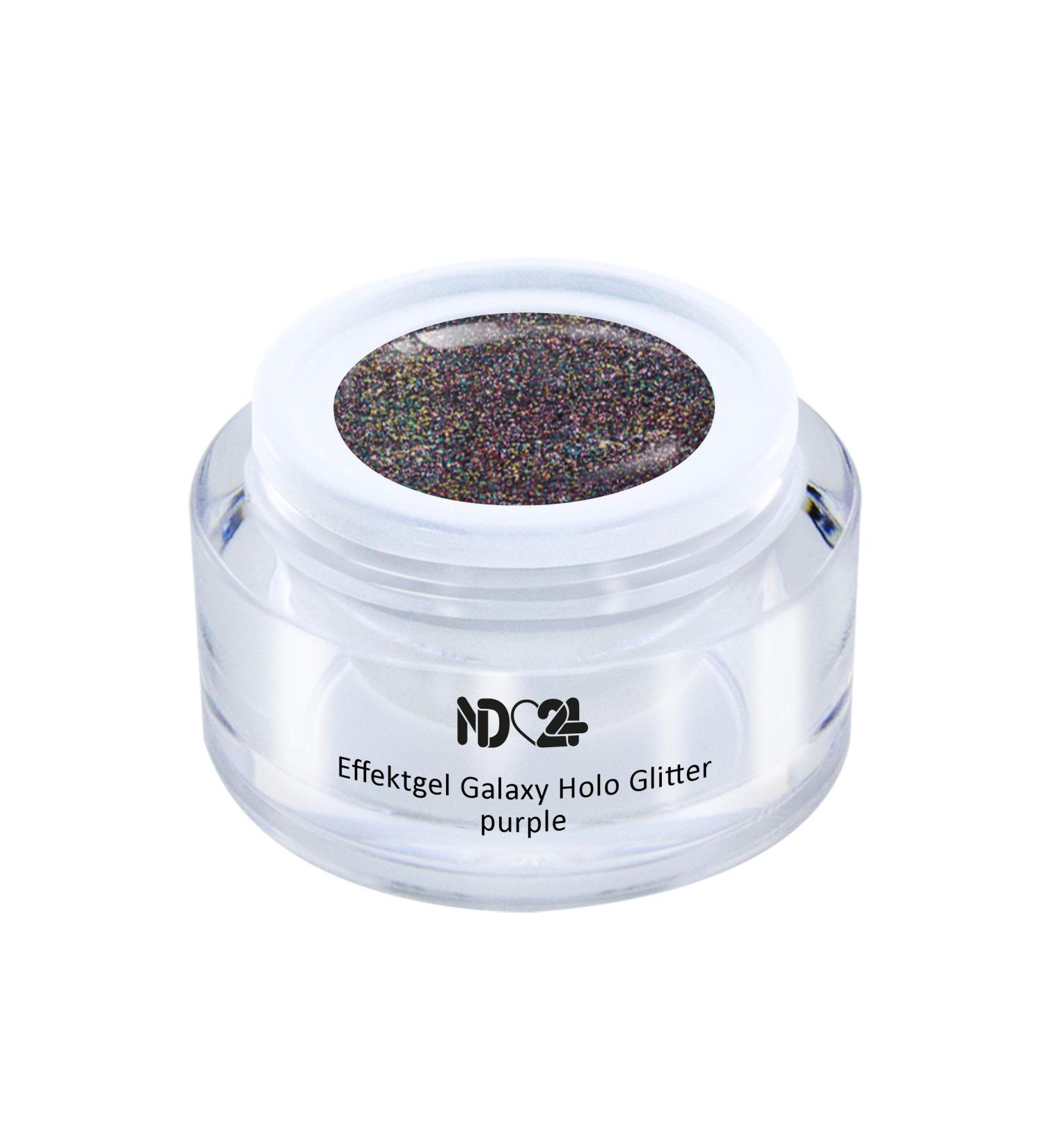Buy UV LED Effect Gel Galaxy Holo Glitter Purple - Violet | Studio Quality Made in Germany | 5ml - International Shipping Available - Buy Online on GoSupps.com