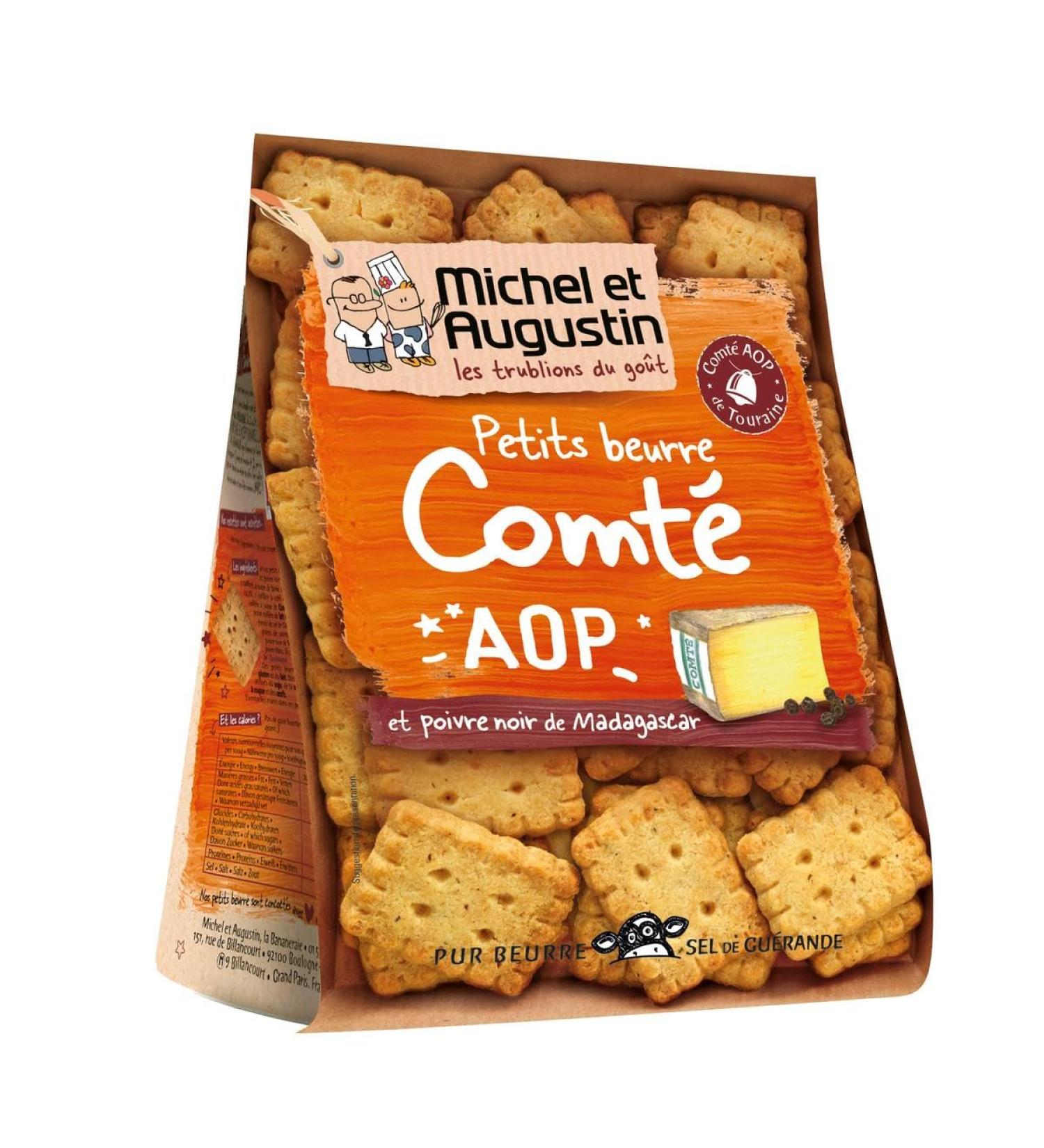  G n rique MICHEL ET AUGUSTIN - Michel Et Augustin 33 Petits Beurre Appetizer Biscuits with Comt Cheese and Pepper 100g - 100g - Pack of 3 - Sold as a Pack - Buy Online on GoSupps.com
