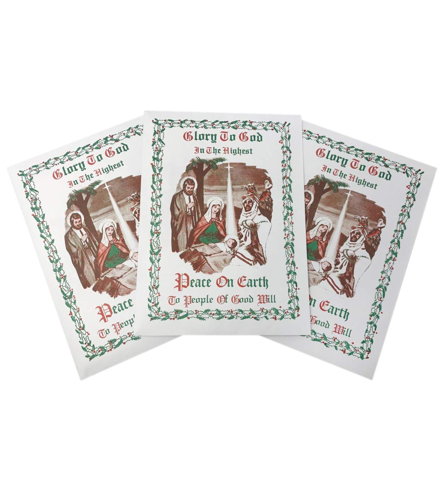 Traditional Polish Christmas Oplatki Wafers - Glory to God - Pack of 3 (3 White, 1 Pink) - Buy Online on GoSupps.com