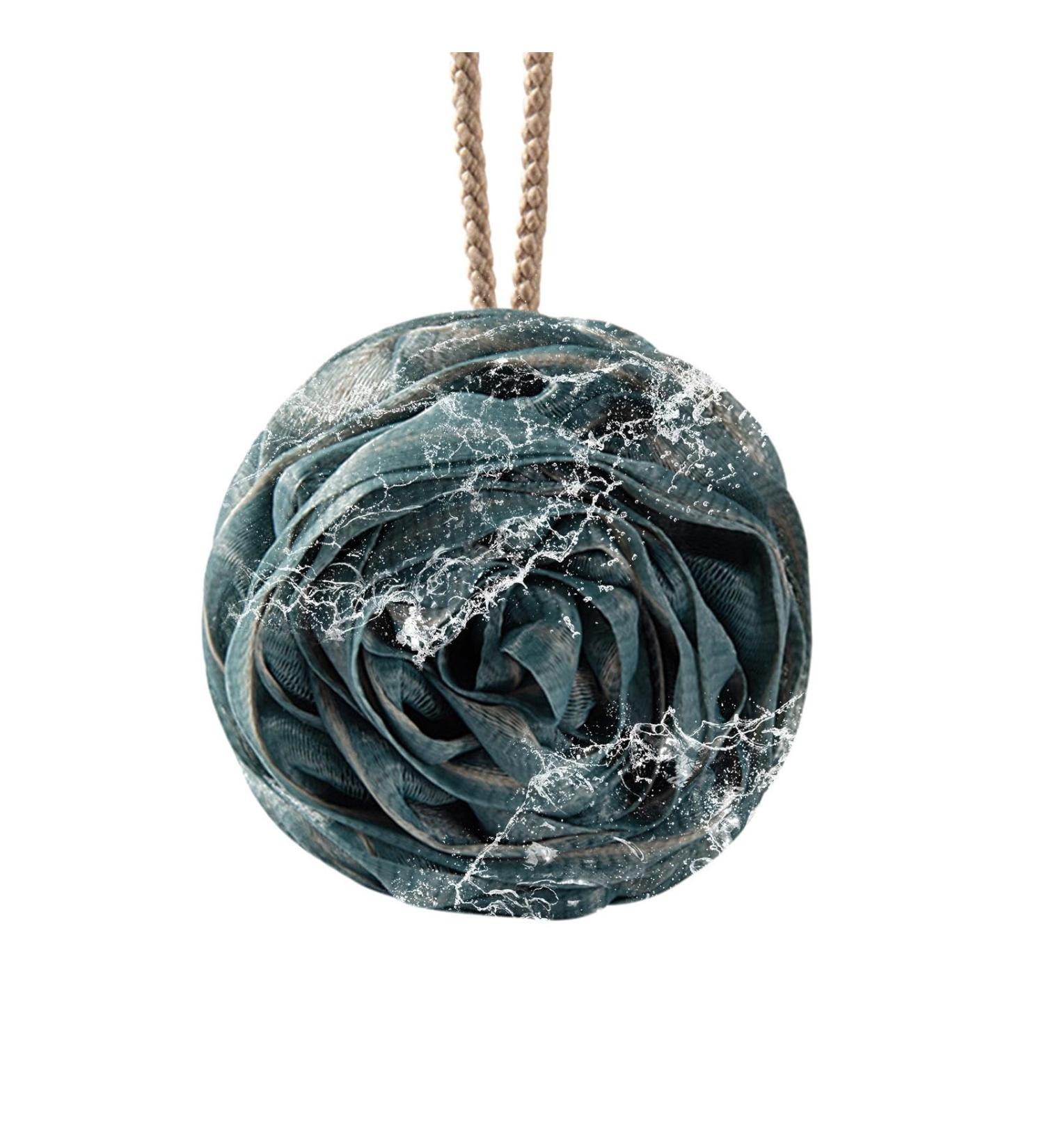 Shower Bath Sponges Soft Shower Sponge | Large Rose Bath Sponge | Skin-Friendly Body Scrubber for Men and Women Soft Shower Balls with Cord for the C Blue - Buy Online on GoSupps.com