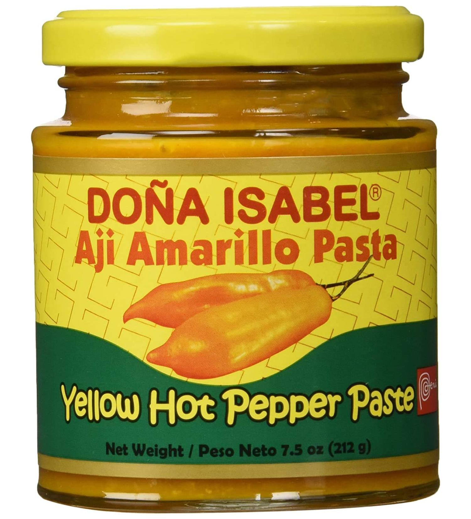 Dona Isabel Aji Amarillo Paste - Hot Yellow Pepper Paste - 7.5 Ounces - Product of Peru - 2 PACK