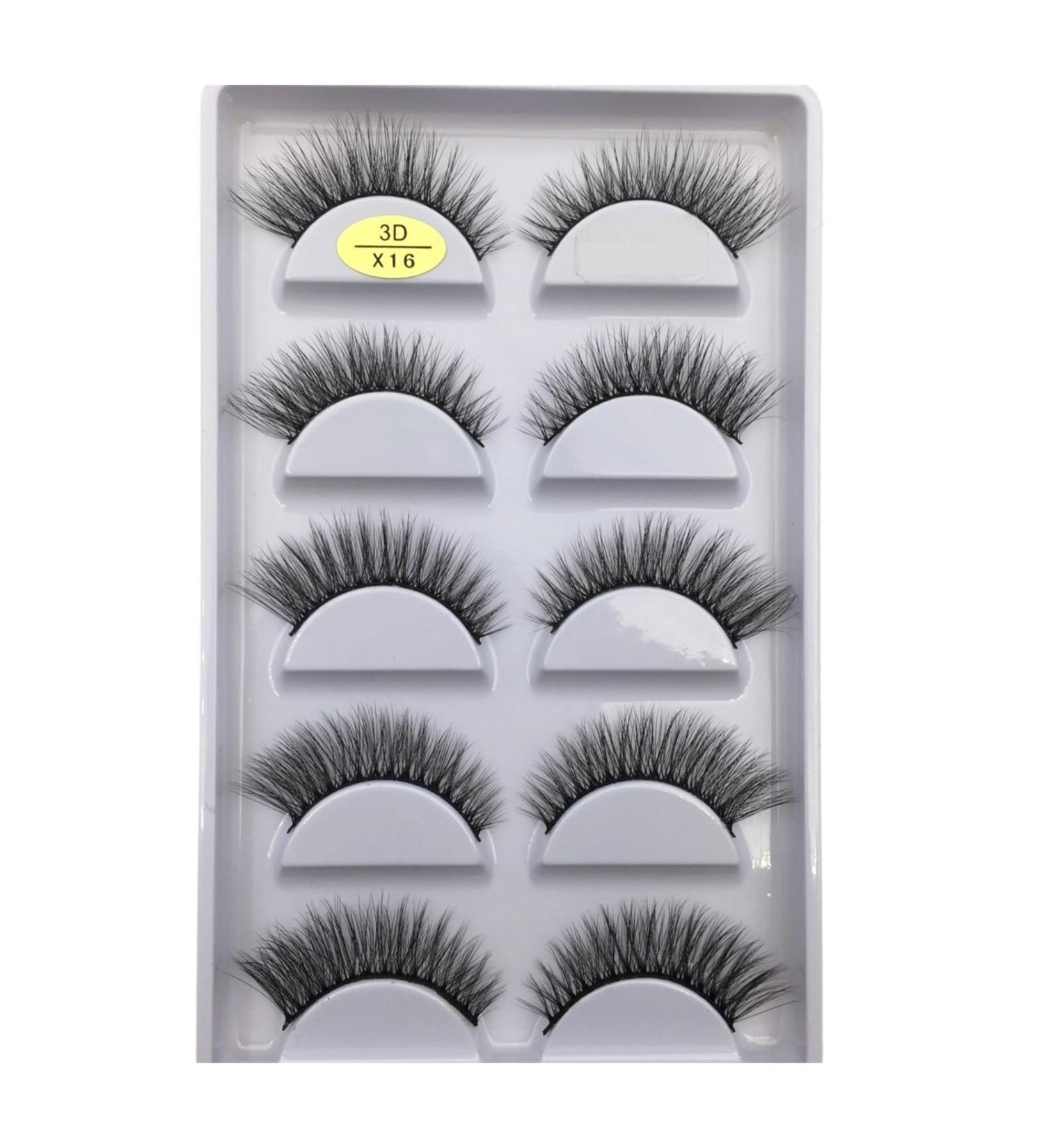 UAMOU 10/50 Boxes 37 Style 5 Pairs Natural 3D False Eyelashes Makeup Fake Eye Lashes Faux Cils Make Up Beauty Maquillaje Cheerfully (Color : 5Pairs X16 Size : 25 Boxes 125 Pairs) - Buy Online on GoSupps.com