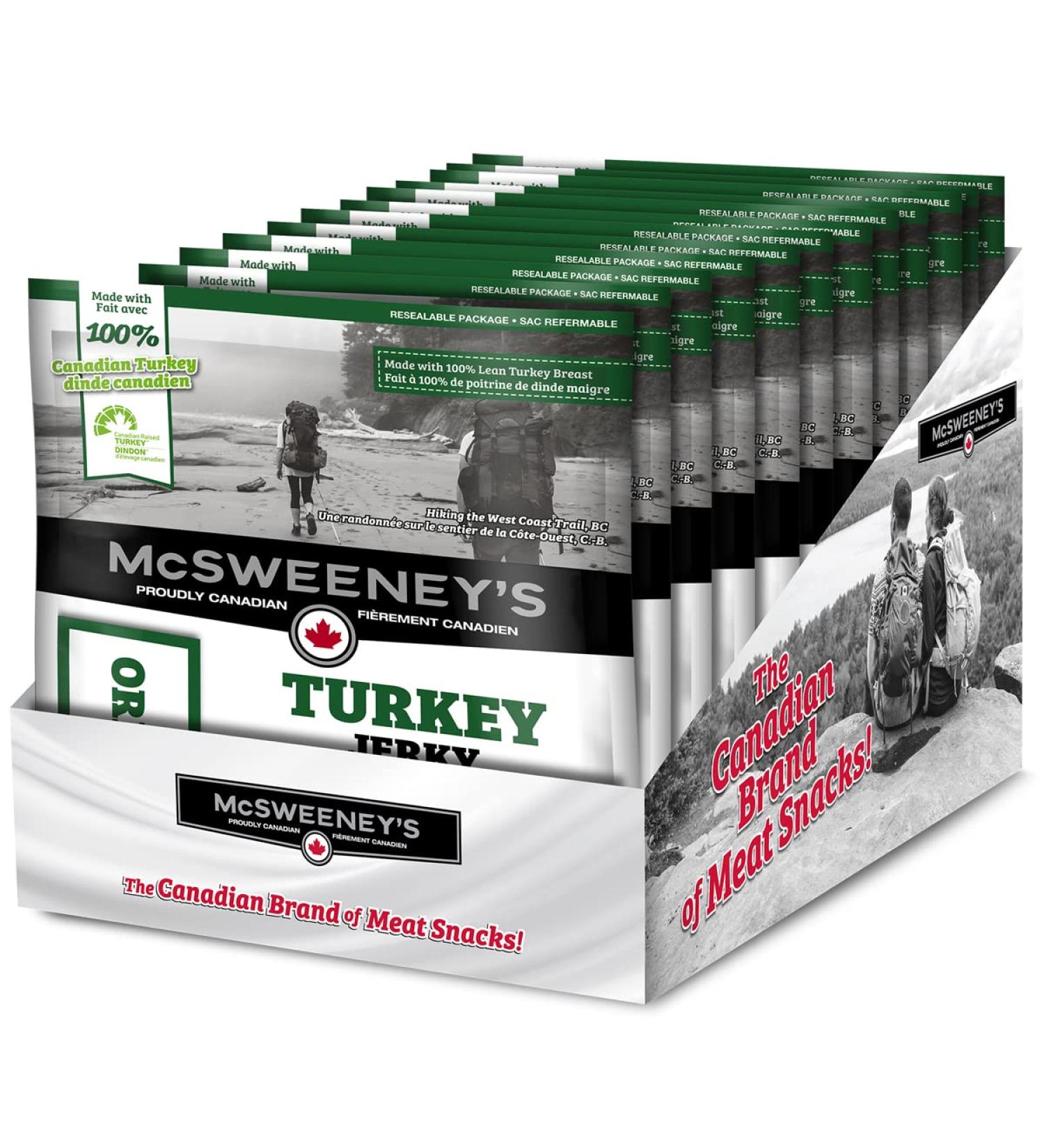 McSweeney's Original Turkey Jerky Box 12 x 80g Turkey - Original 80.00 g (Pack of 12) - Buy Online on GoSupps.com
