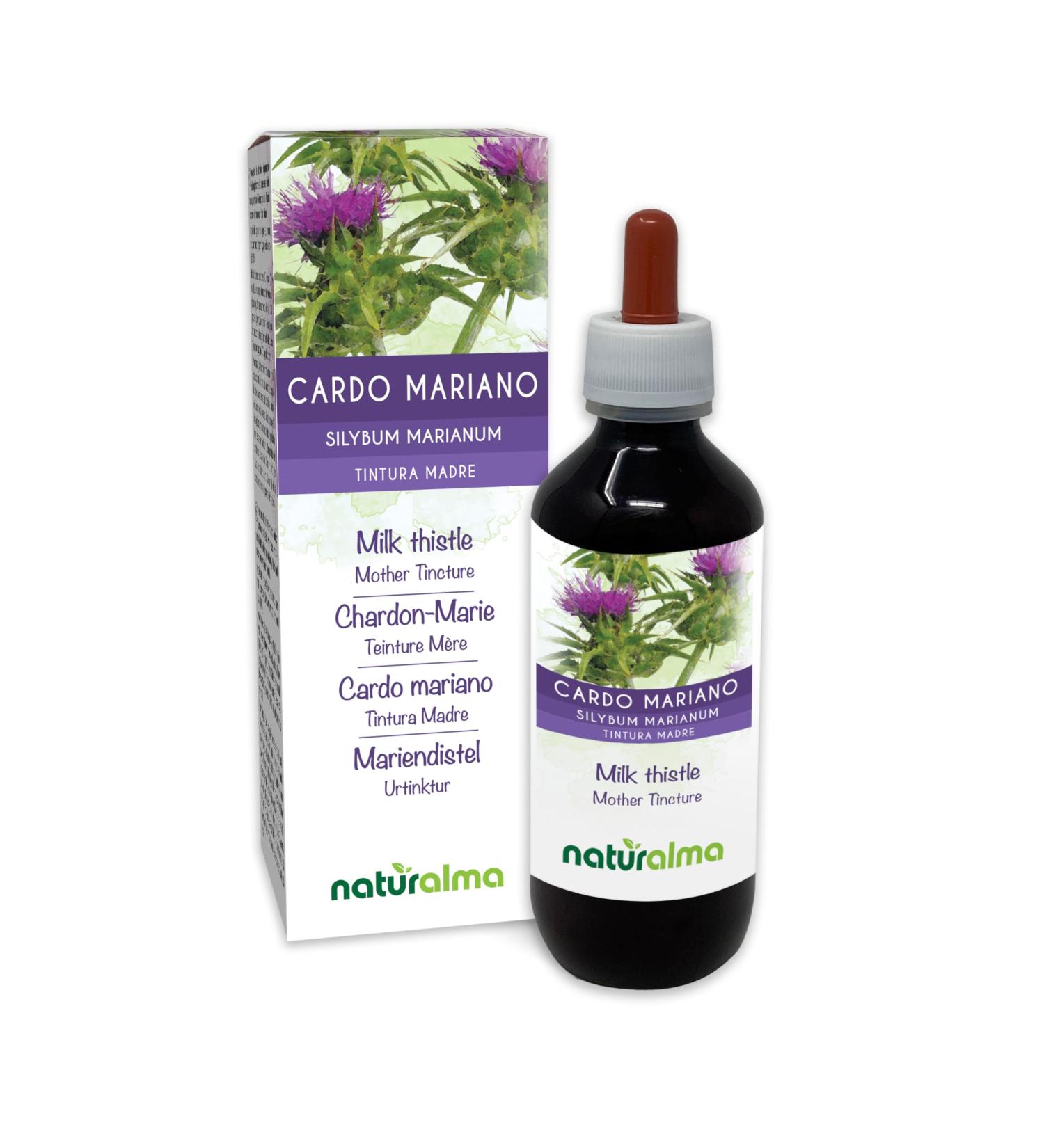 Buy Mary Thistle Tincture (Silybum Marianum) - Vegan Alcohol-Free Herbal Extract 200ml | Natural Dietary Supplement - International Shipping Available - Buy Online on GoSupps.com