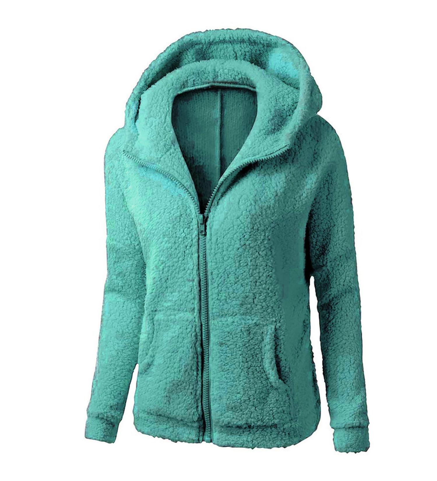 oelaio Winter Clothes for Women Fleece Jacket Lightweight Full Zip Soft Outdoor Coat with Pockets Pink Sweatshirt 2023 Y2k Light Blue Large - Buy Online on GoSupps.com