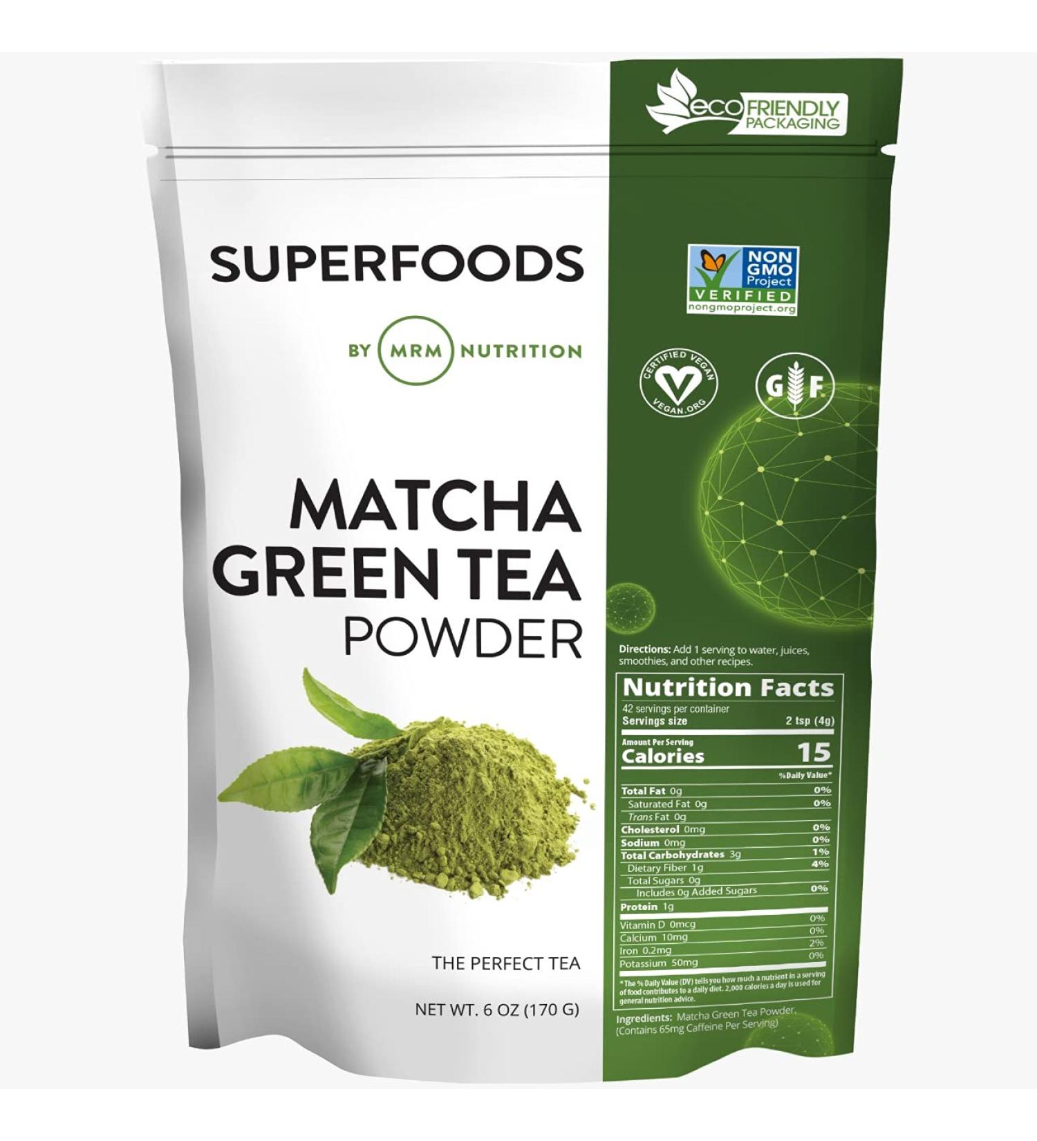 MRM Matcha Green Tea Powder 6 oz - Premium Organic Matcha | Antioxidant Boost - Buy Online on GoSupps.com