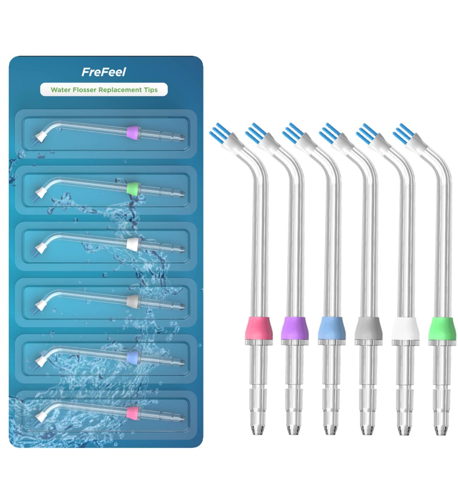 Waterpik Water Flosser Replacement Tips - 6 Plaque Seeker Tips - Buy Online on GoSupps.com
