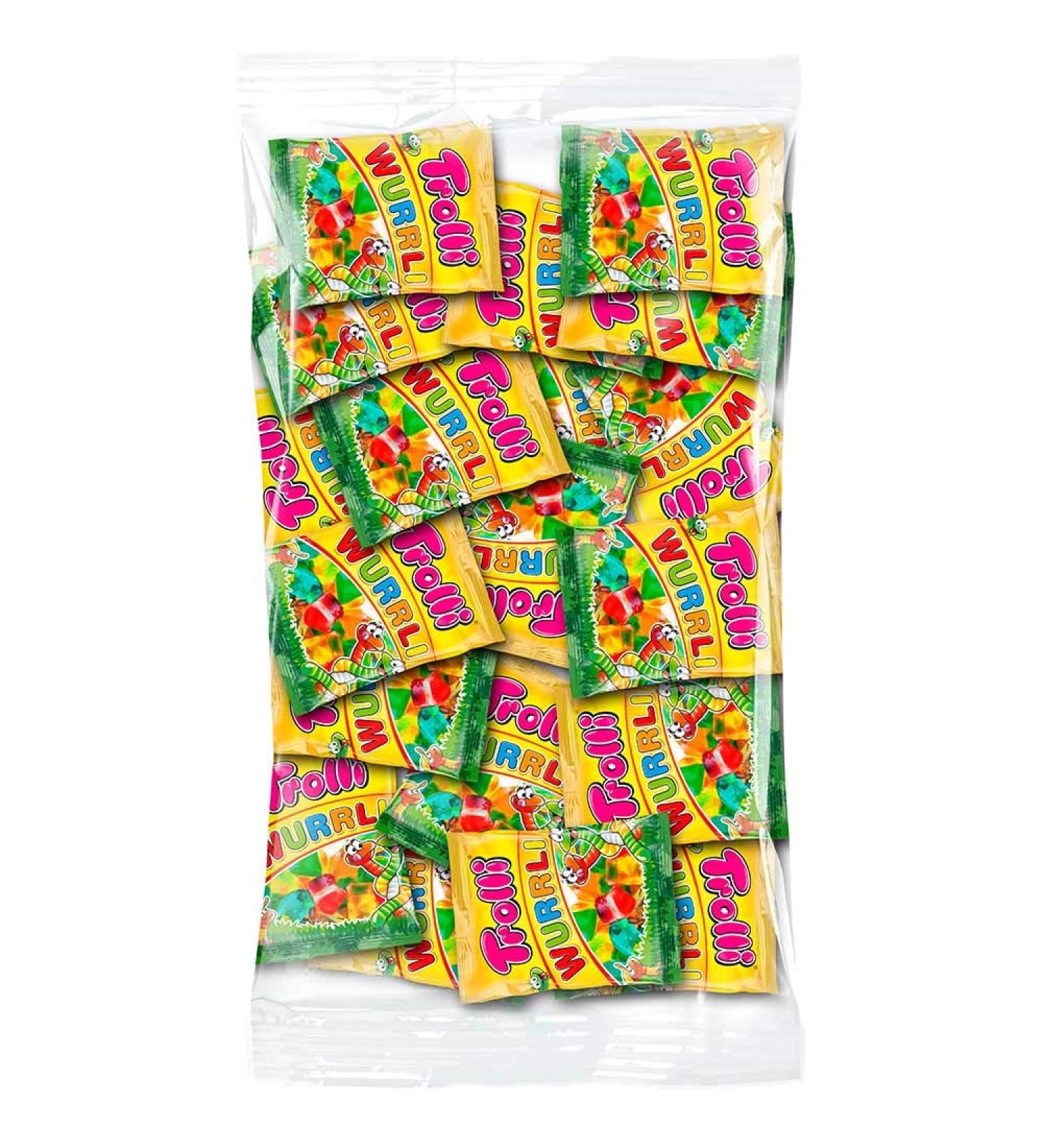 Trolli Trolli Wurrli Fruit Gum Worms with Delicate Fruit Flavor 1000g