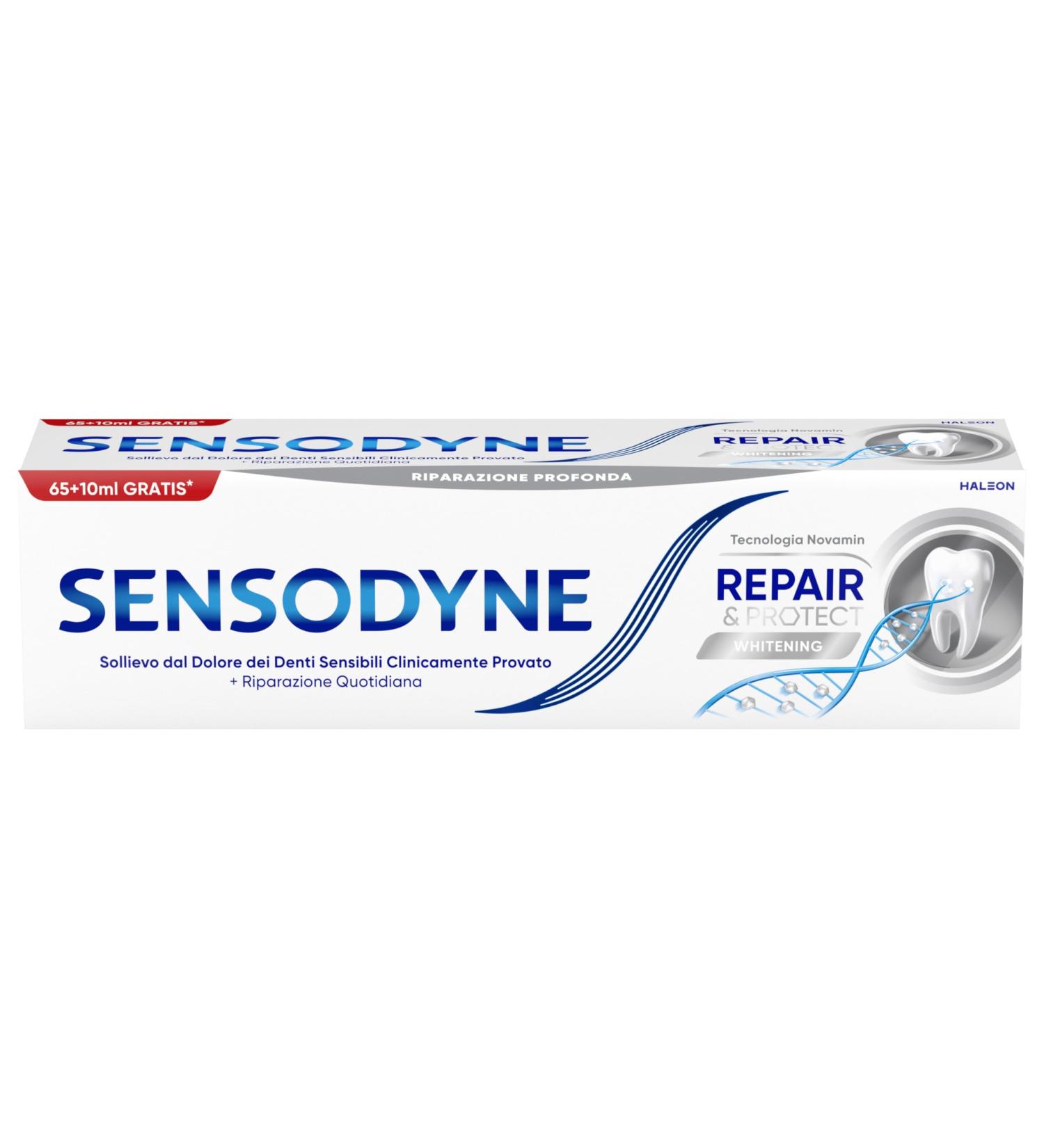 Sensodyne Sensodyne Repair & Protect Whitening Toothpaste for sensitive teeth whitening effect* repairs strengthens and protects fresh mint flavor 75 ml