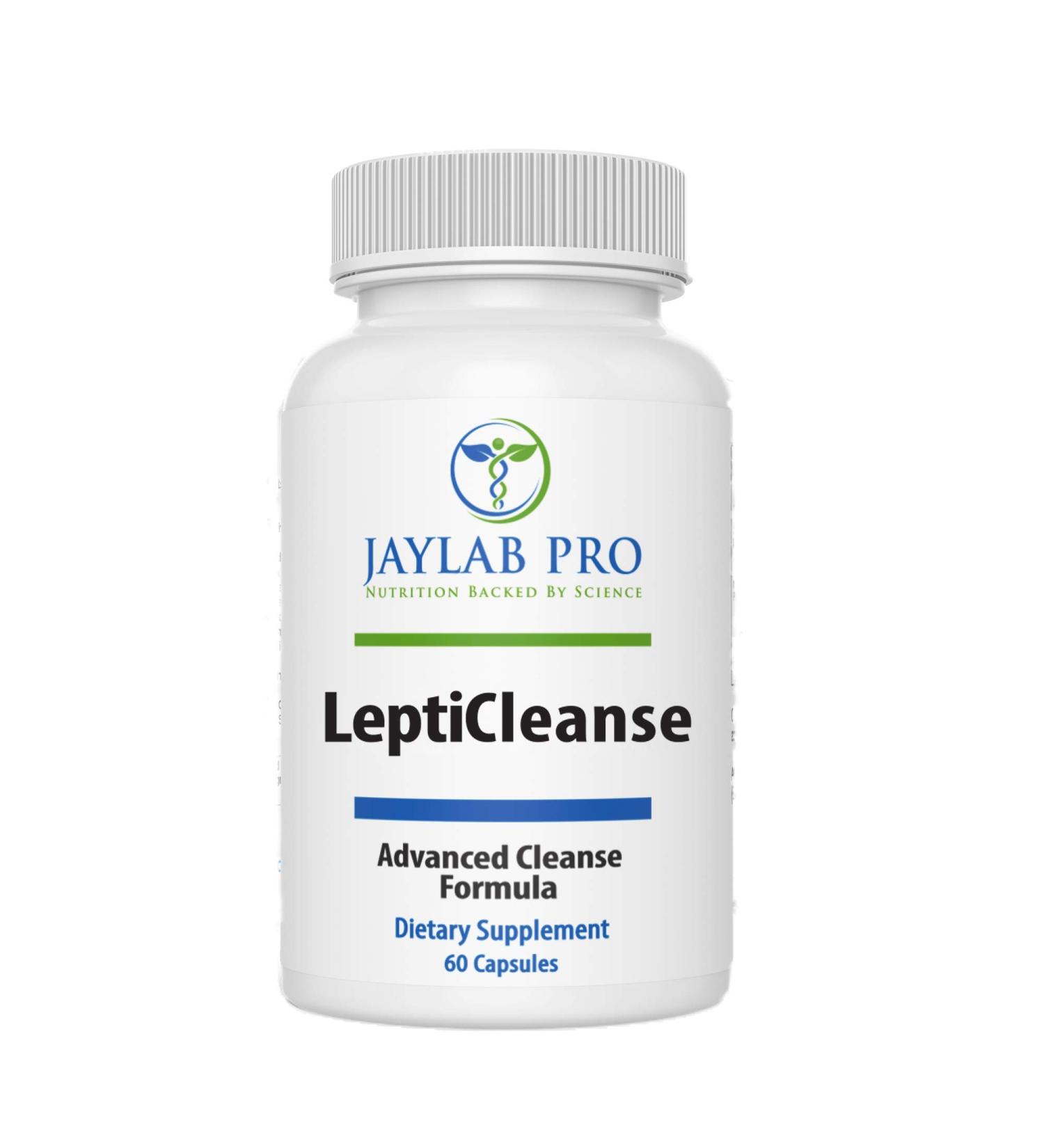 JAYLAB PRO LeptiCleanse - 60 Capsules, Liver Detox & Support for Women Weight Loss - Natural Formula for Liver Balance, Digestive Cleanse, and Leptin Resistance Support - Buy Online on GoSupps.com