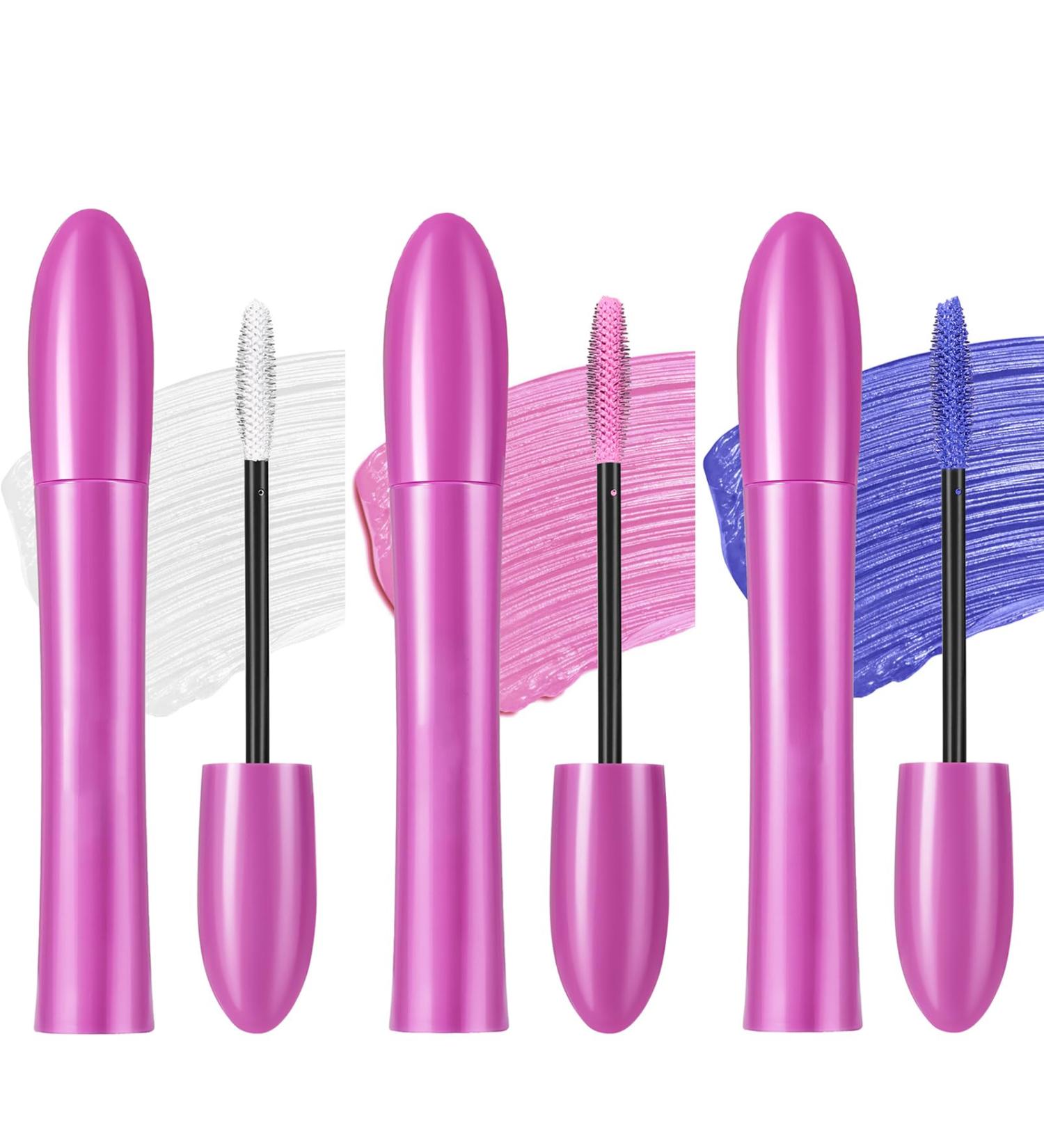 Lot de mascara color s 3 couleurs imperm able volume et curling mascara blanc rose bleu durable et volumineux pour Halloween f te mariage - Buy Online on GoSupps.com