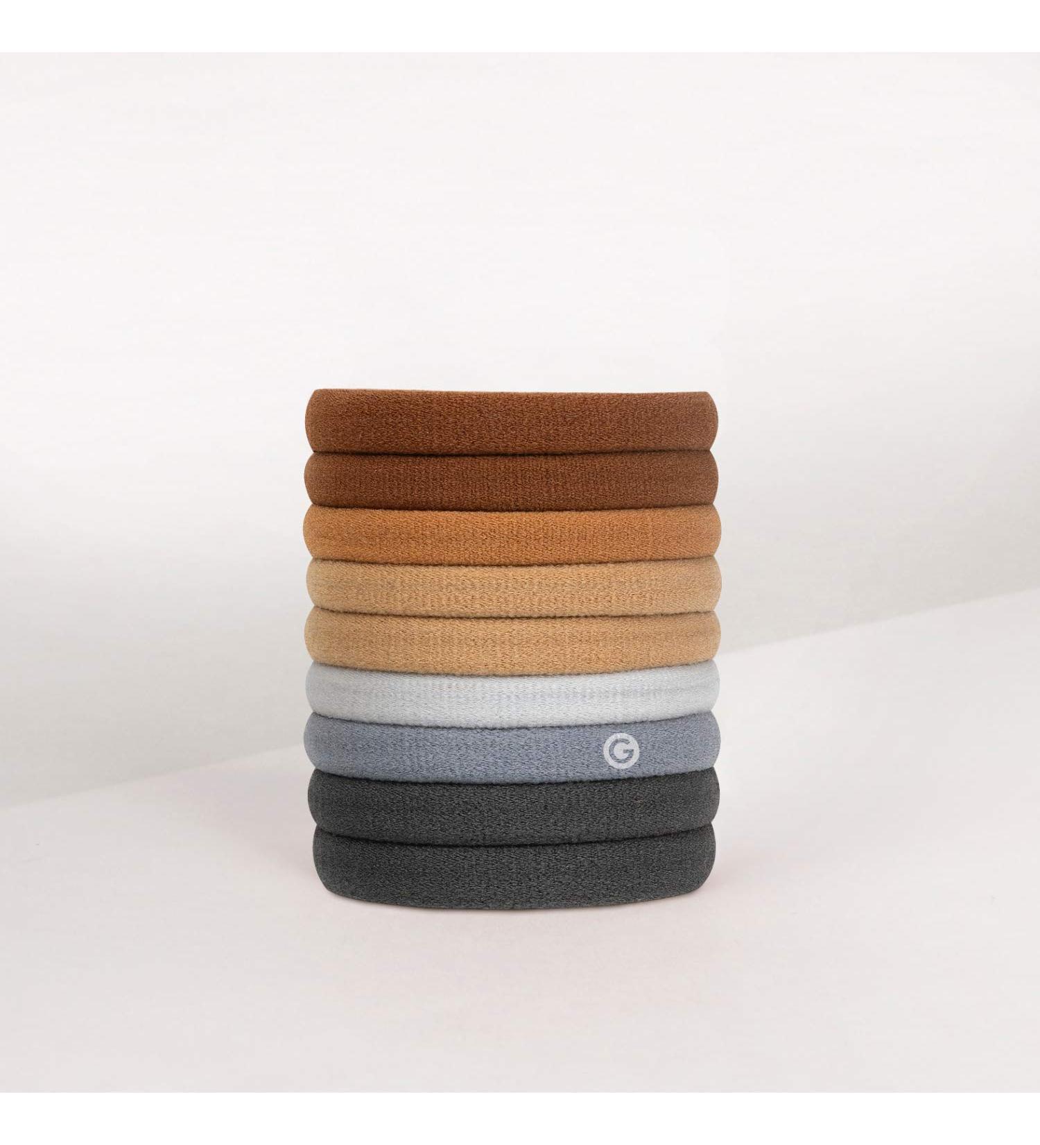 GIMME Bands Any Fit Hair Ties | No Break Microfiber Elastics for All-Day Hold | Gentle on Hair with No Snagging, Dents, or Breakage | Neutrals - Buy Online on GoSupps.com