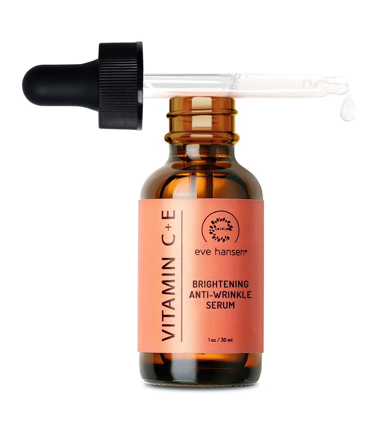 Eve Hansen Vitamin C Serum for Face - Facial Serum with Hyaluronic Acid Vitamin E and Aloe Vera 1 oz - for softer smoother and more refined Skin 1 Fl Oz (Pack of 1) - Buy Online on GoSupps.com