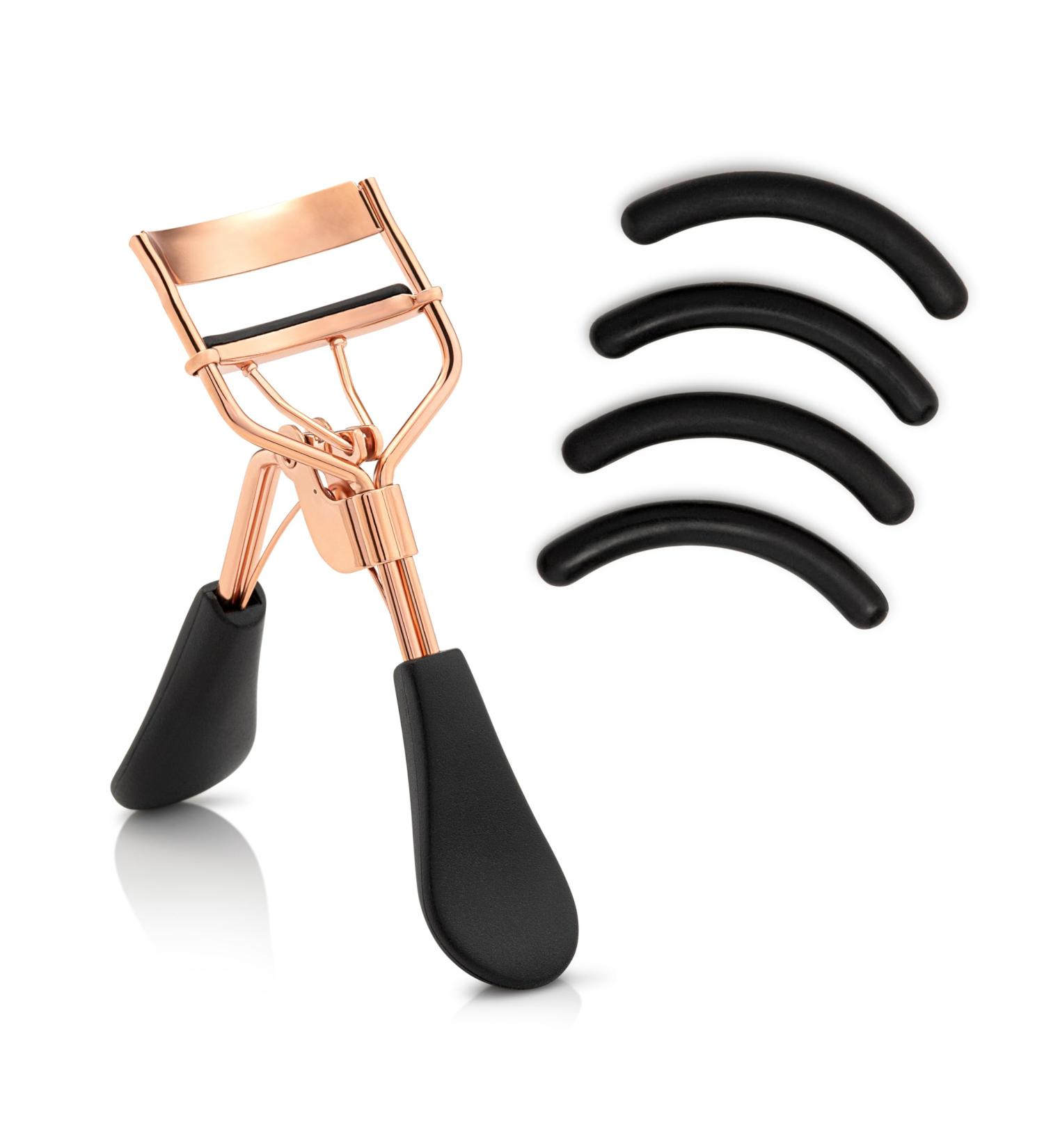 Inge Eyelash Curler | 5 Replacement Pads Lash Curler Eye Lash Curler Lash Lifter | Fitting All Eye Shapes no Pinching | Rose Gold - Buy Online on GoSupps.com