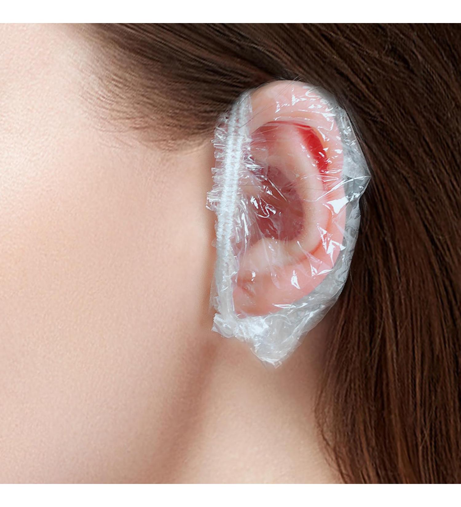 200PCS Clear Disposable Ear Protectors for Bathing, Hair Colouring & Beauty Treatments - Buy Online on GoSupps.com