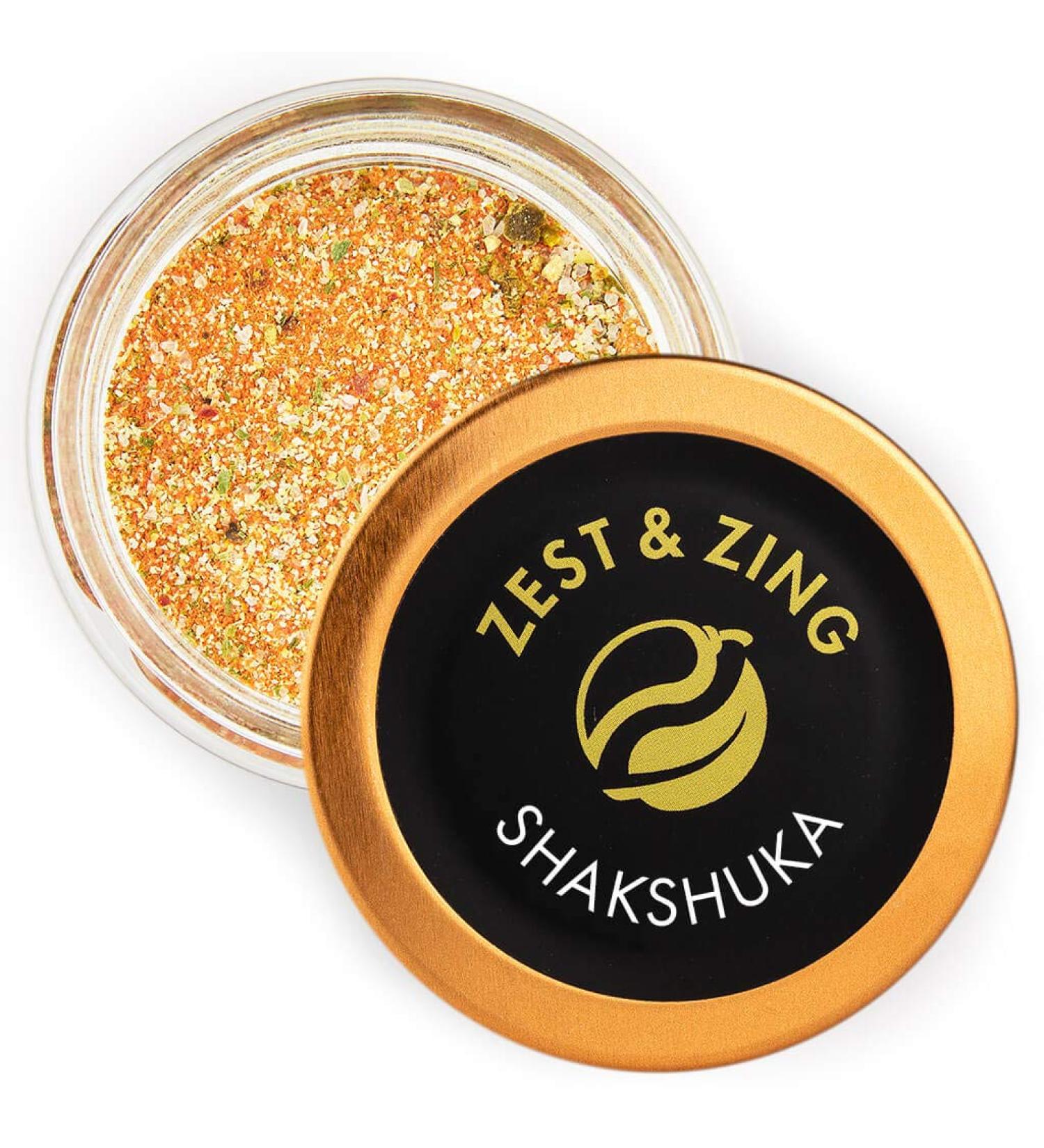 Zest & Zing Shakshuka 40g Spice Blend - Premium, Fresher & Convenient Stackable Jars - Buy Online on GoSupps.com