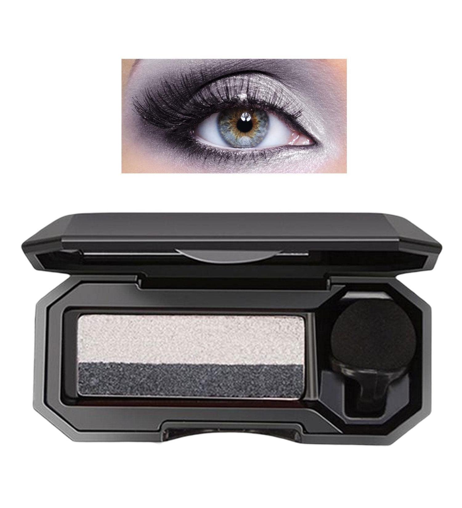 Eyeshadow Palette For Women | Gradient Pigment Eye Shadow Palette With Air Cushion - Glitter Makeup Palette Blendable Bright Makeup Palette Waterproof Eye Shadow Professional Beauty Eye Hersil Classic Black and White - Buy Online on GoSupps.com
