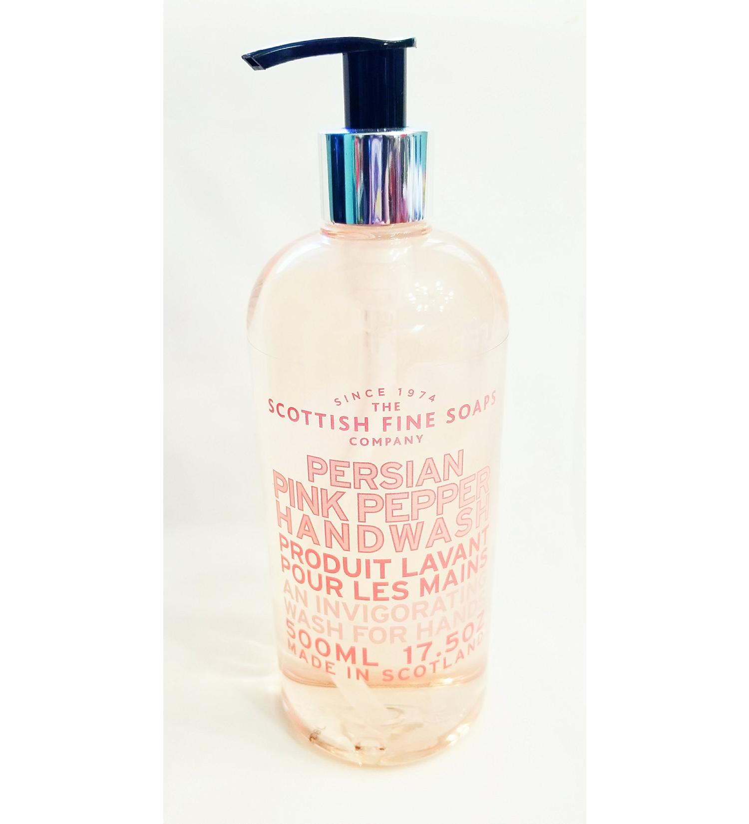 Scottish Fine Soaps Persian Pink Pepper Hand Wash 17.50 fl oz - Imported from Scotland