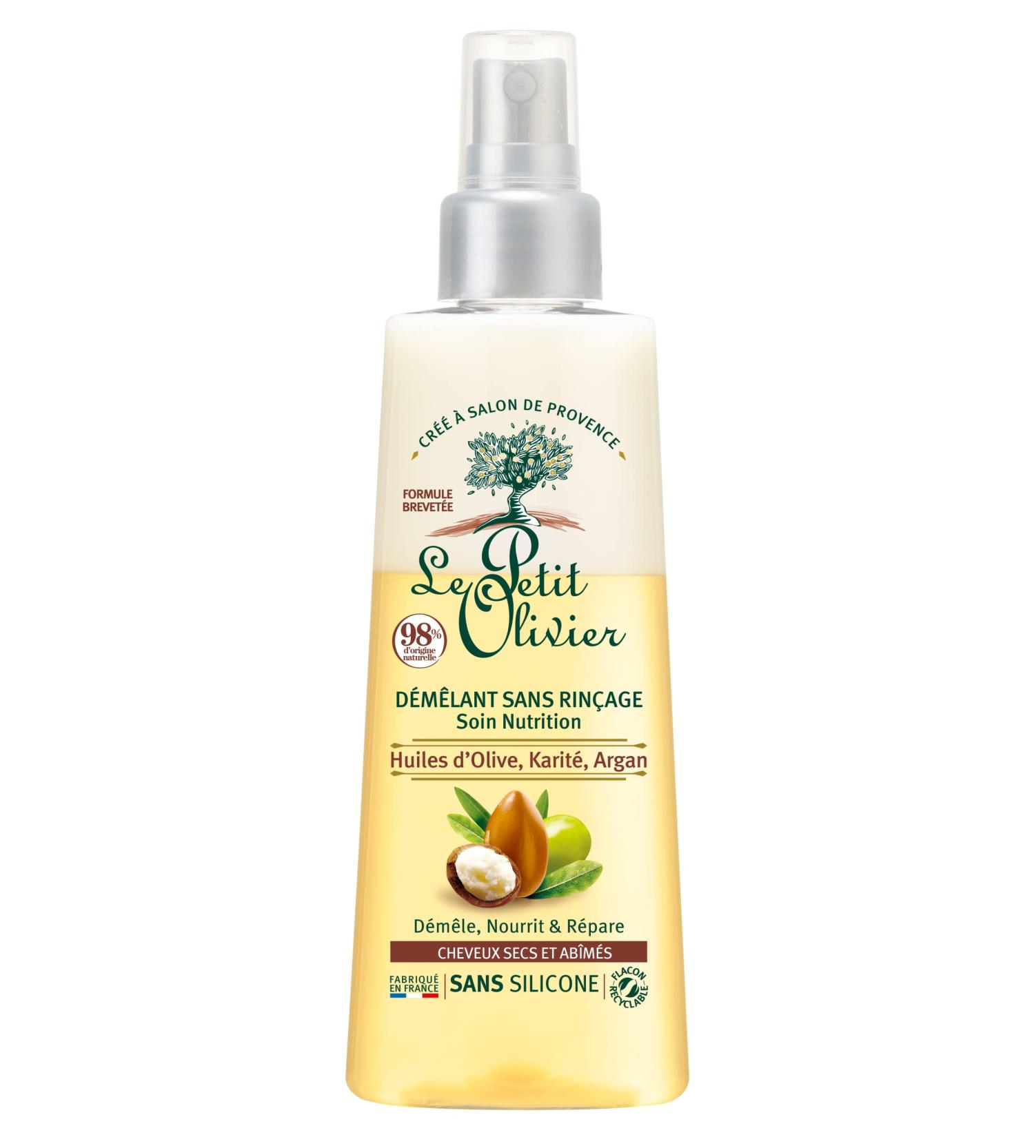 Le Petit Olivier No Rinse Hair Detangler - Olive Shea & Argan Oils | Natural Repair for Dry & Damaged Hair | Silicone Free - 5.07 oz - Buy Online on GoSupps.com
