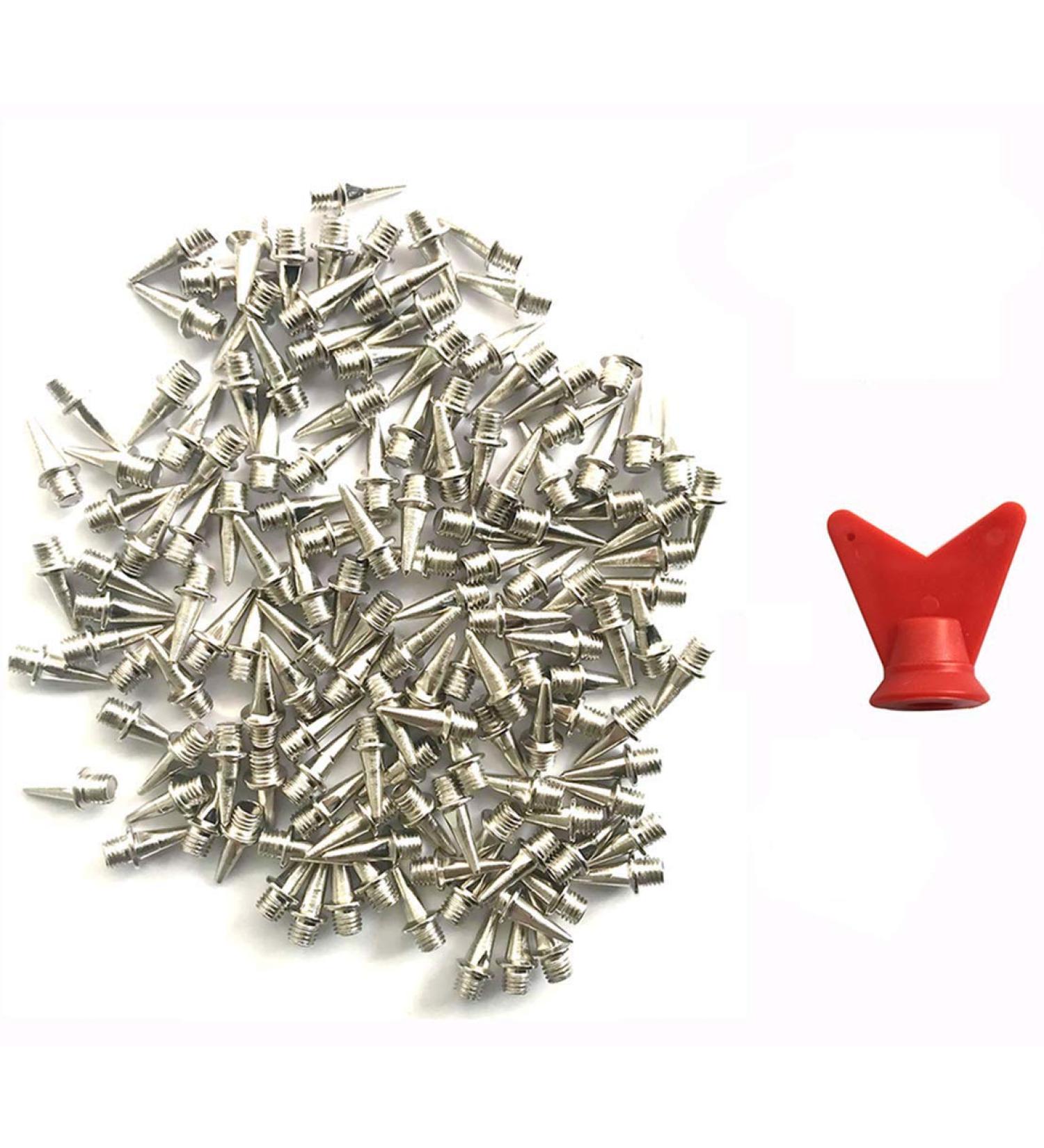 AUGSUN 110-Piece 1/2 Inch Stainless Steel Track and Cross Country Spikes Set with Wrench - Replacement Spikes for Sprint and Short Running Shoes - Buy Online on GoSupps.com