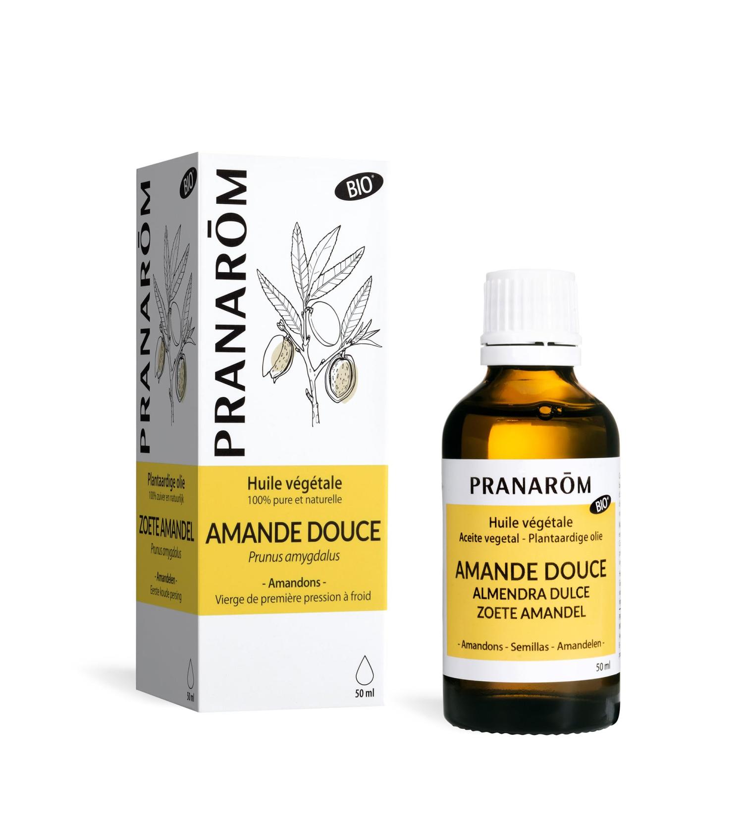 Buy Organic Sweet Almond Vegetable Oil 50ml - Pranar m | Enhanced Skin & Hair Benefits | International Shipping - Buy Online on GoSupps.com