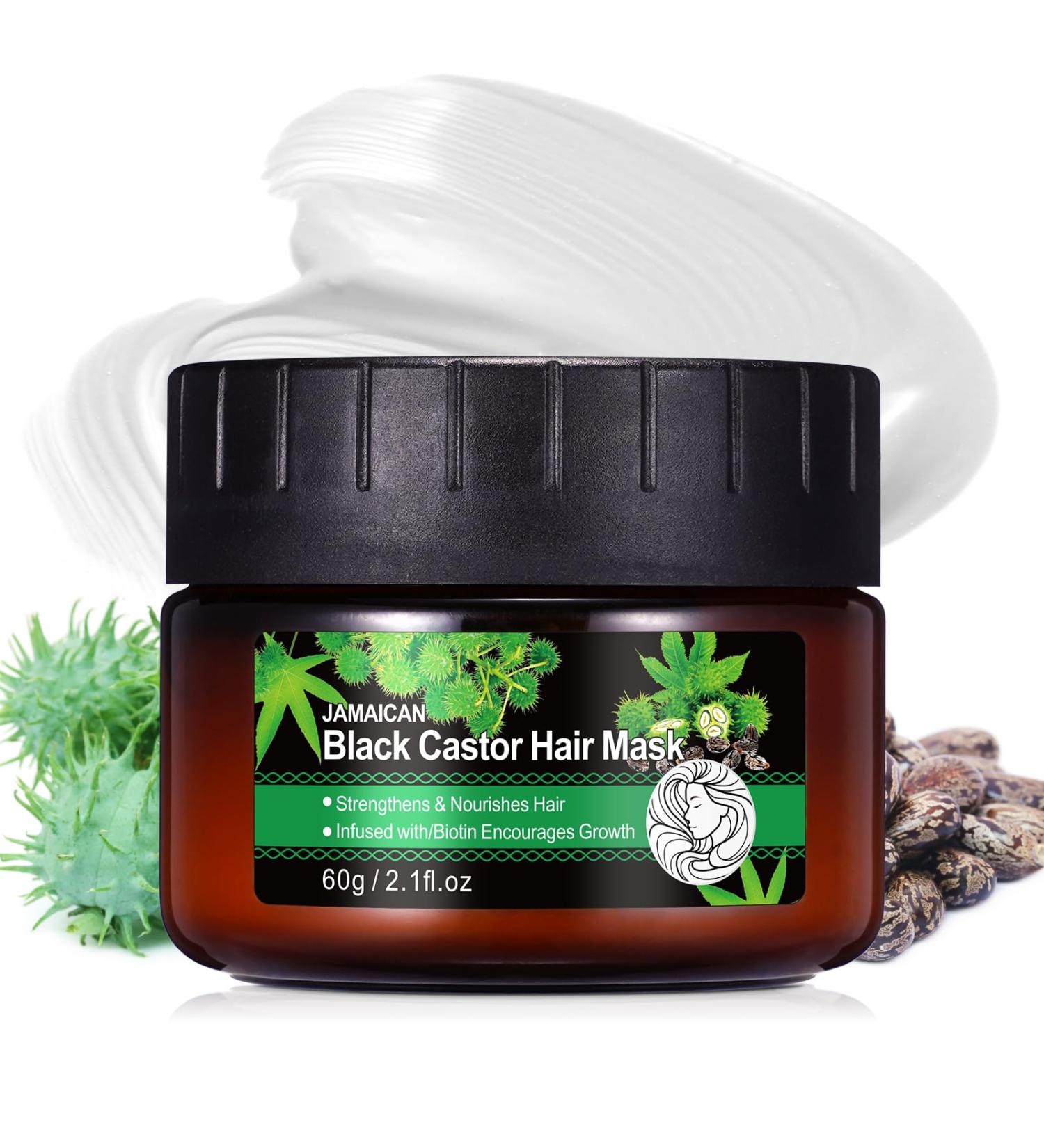 Jamaican Black Castor Oil Hair Treatment Mask - Hydrating & Strengthening for Dry Damaged Hair - 2.1 oz | Perfect Hair Care Gift - Buy Online on GoSupps.com