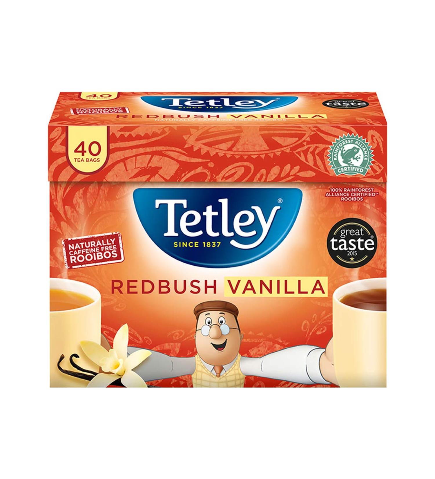 Tetley Tetley Redbush And Vanilla 40S 100G