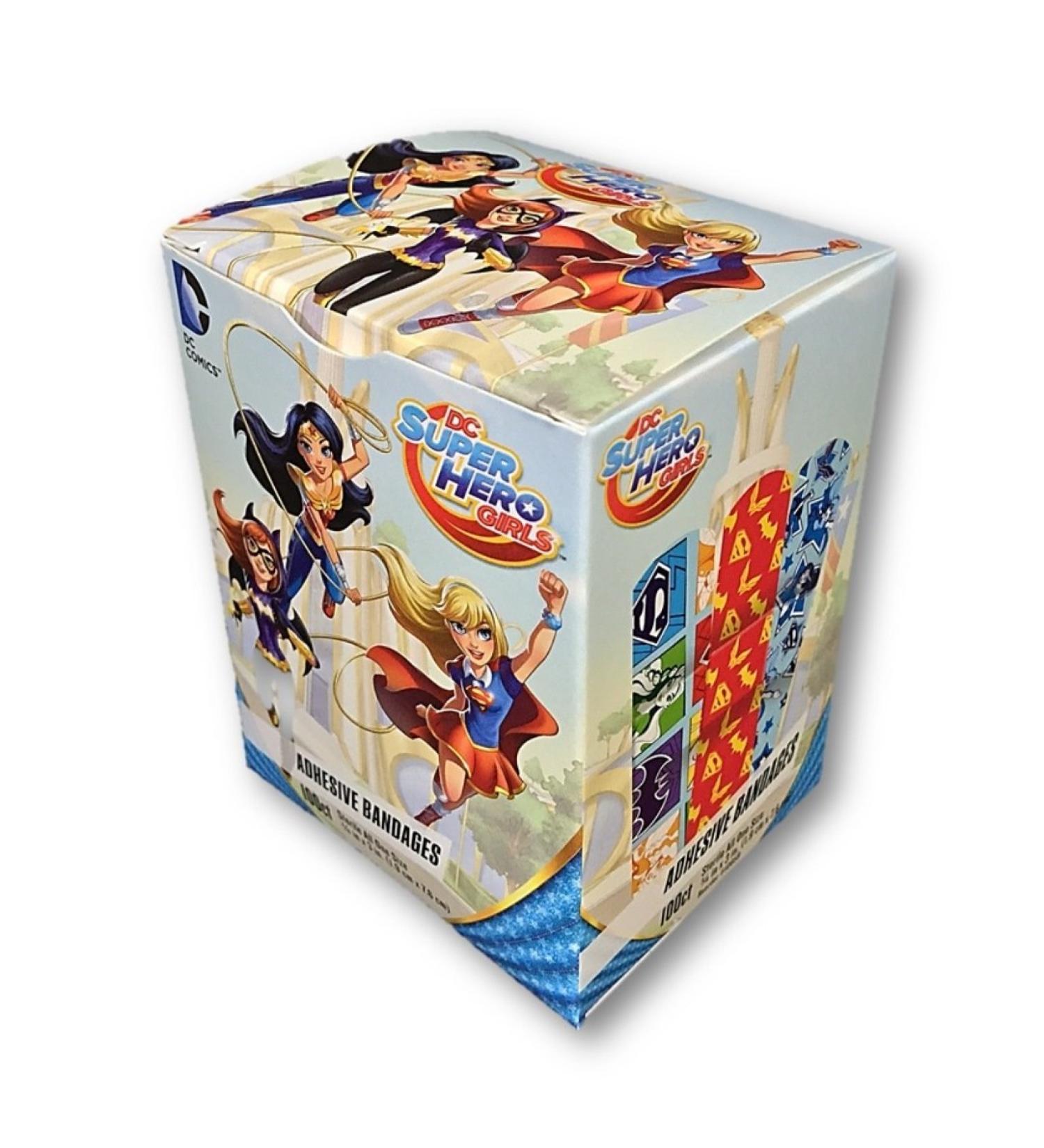 DC Super Hero Girls Bandages - Pack of 100 | Fun & Colorful First Aid Adhesive Bandages - Buy Online on GoSupps.com