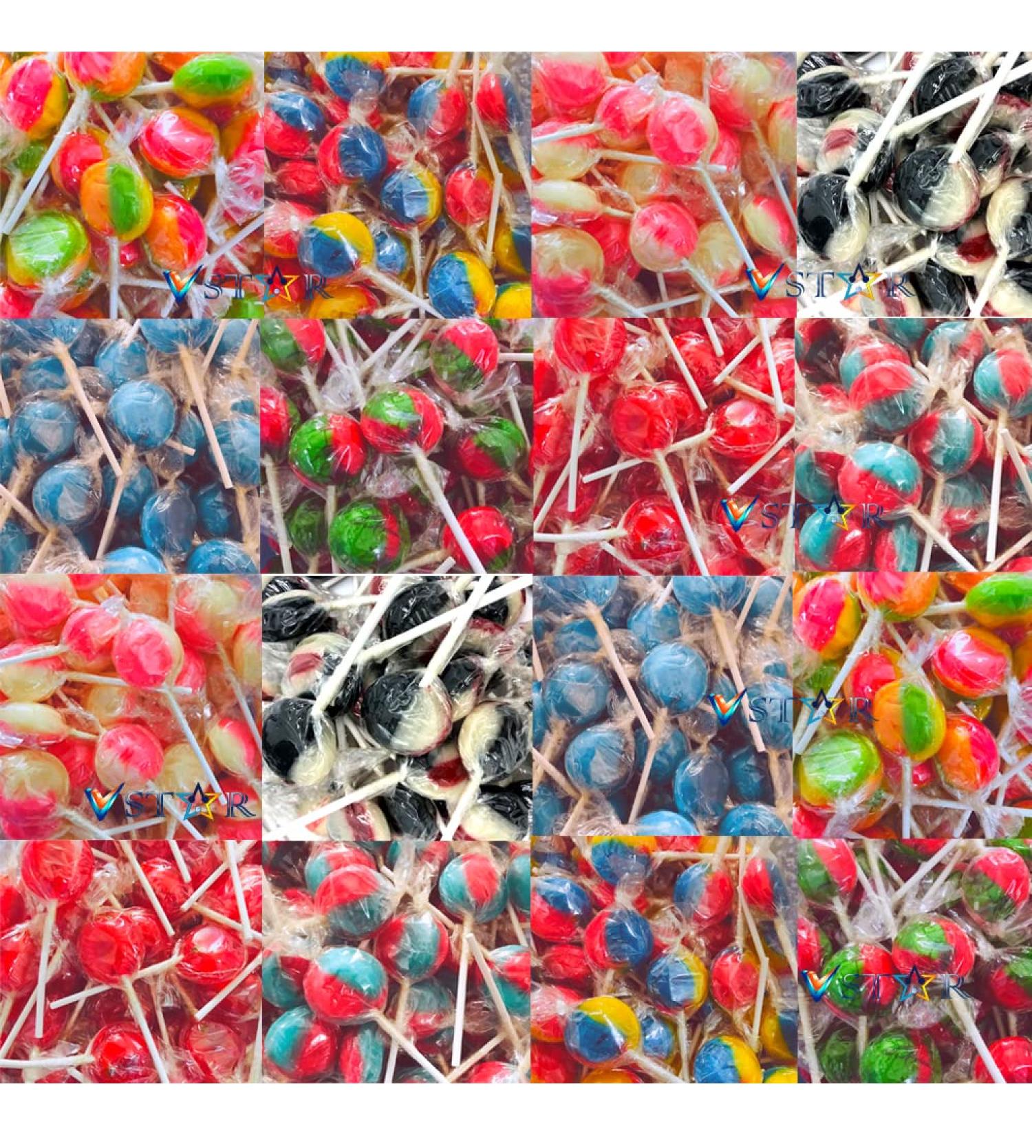 Joseph Dobson & Sons Mega Lollies - Different Flavours Lollipops Candy - Wrapped Mega Lollies (Mixed lollies 60)