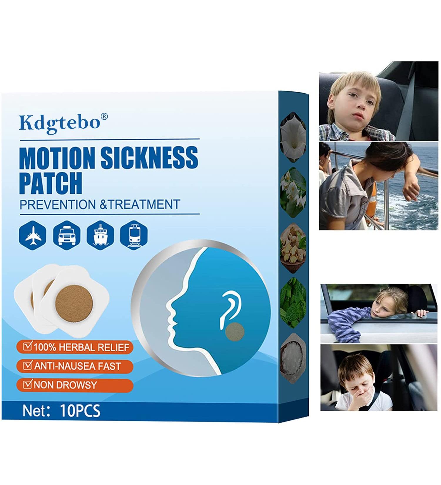 10PCS Motion Sickness Patch - Anti Nausea Relief for Travel, Car, Air, Sea - 10 Count/Box - Buy Online on GoSupps.com