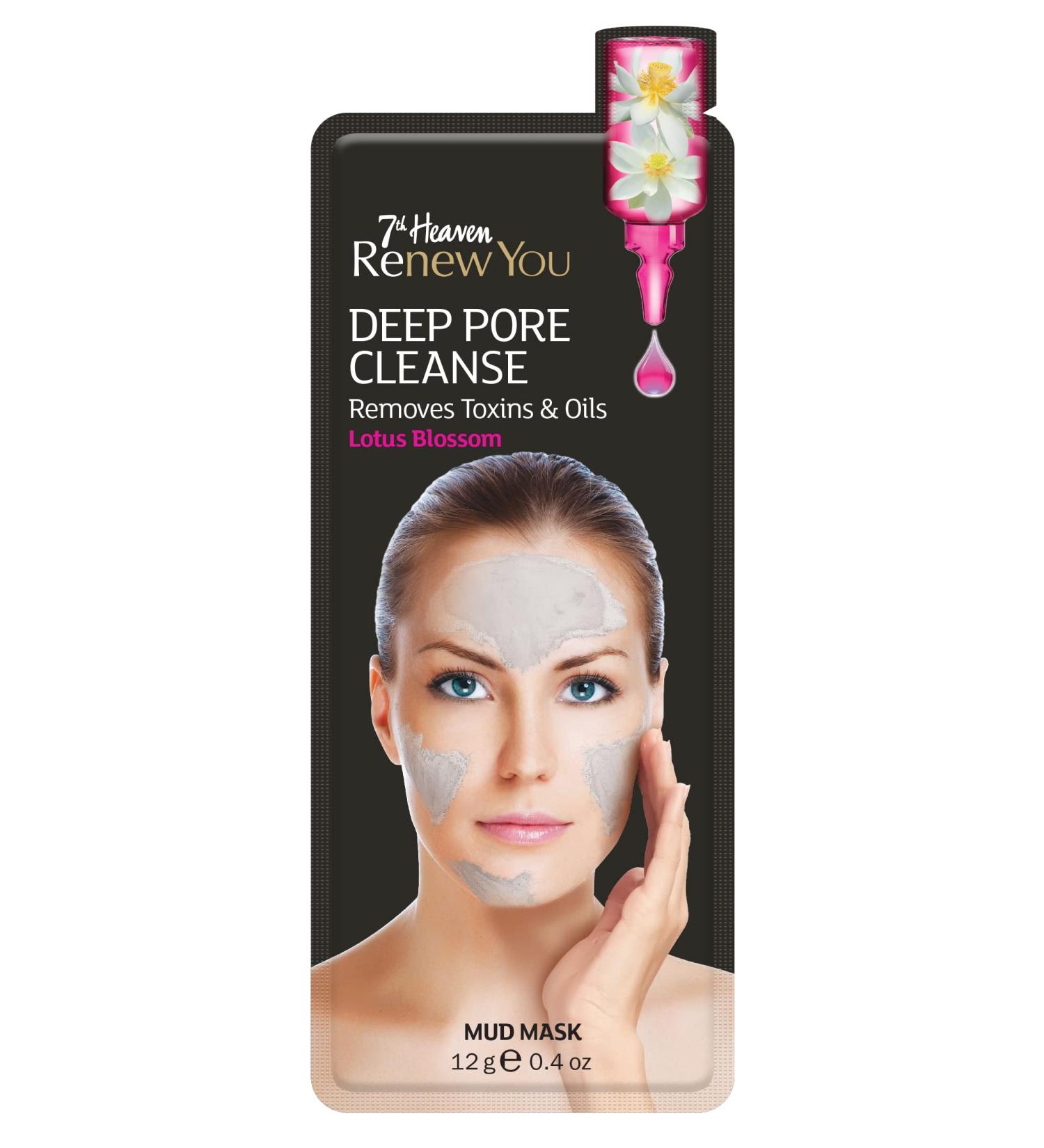 7th Heaven Renew You Deep Pore Cleanse Mud Mask Removes Toxins and Oils Lotus Blossom 0.021 Kg - Buy Online on GoSupps.com