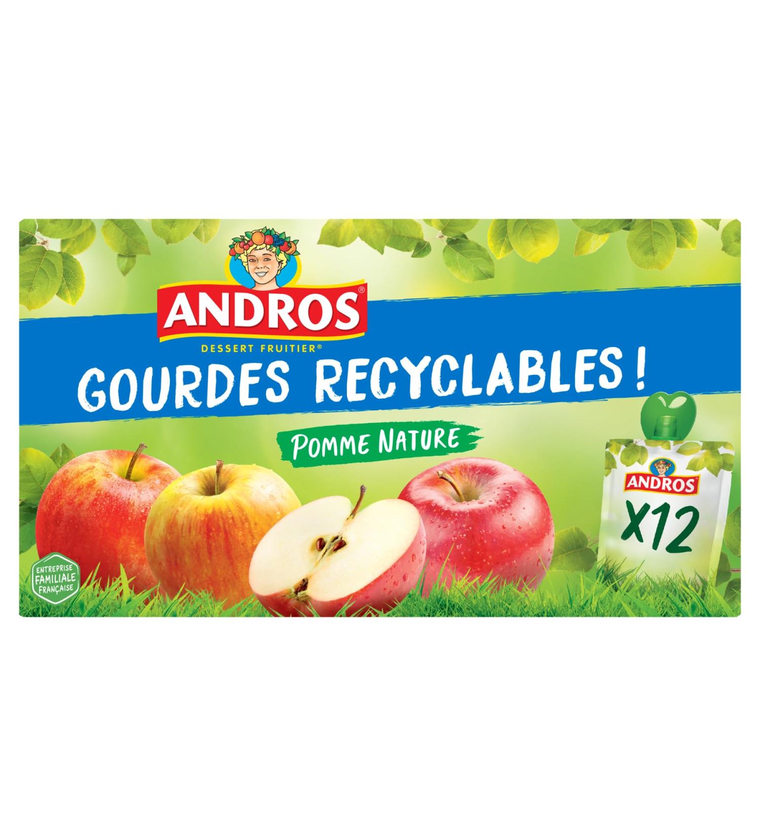 ANDROS GOURDES APPLE NATURE 12X90G