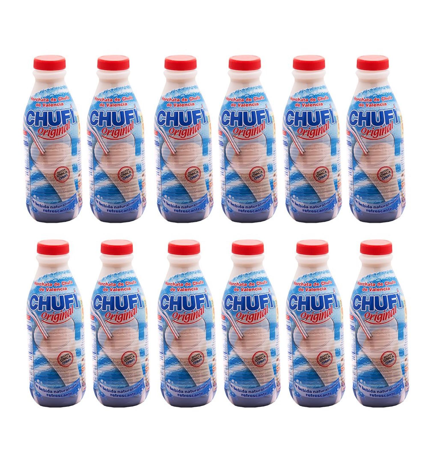Chufi Horchata refreshing drink from Valencia bottle 1 L [Pack 12]