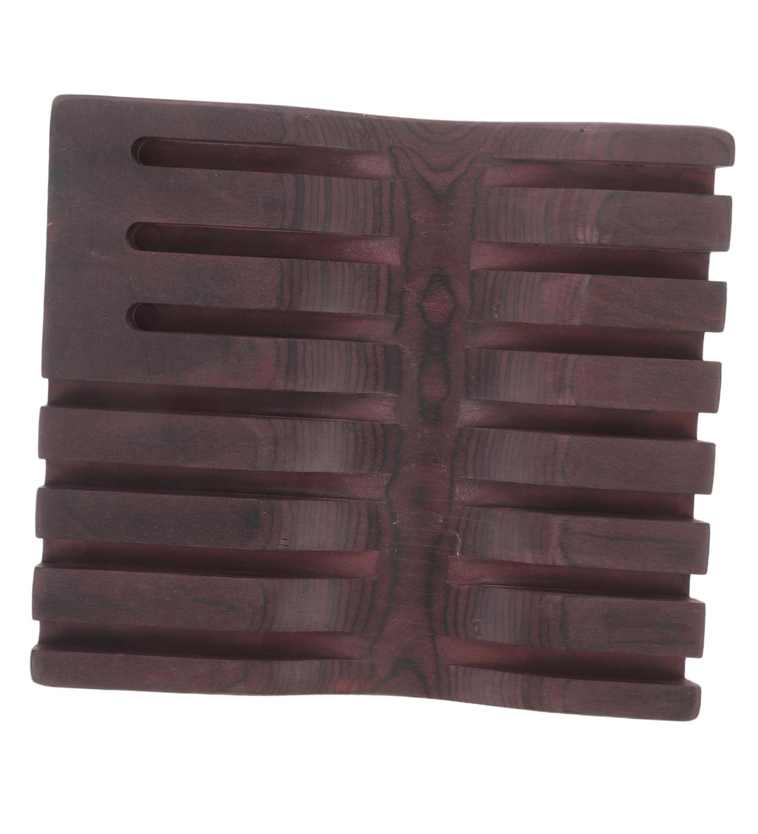 Minkissy Wooden Shear Storage Box & Scissor Stand | Hairdressing Accessories Organizer | Black Walnut Combat Clips Holder - Buy Online on GoSupps.com