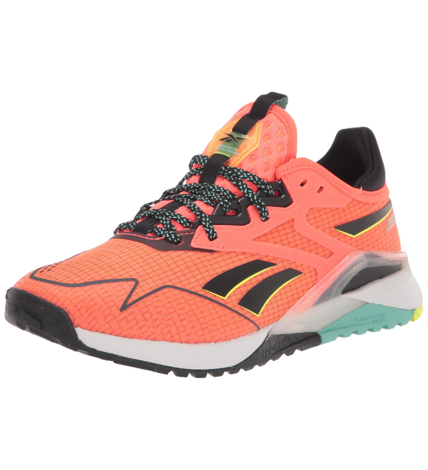 Reebok Women's Nano X2 Tr Adventure Cross Trainer 7.5 - Orange Flare/Black/Yellow - Buy Online on GoSupps.com
