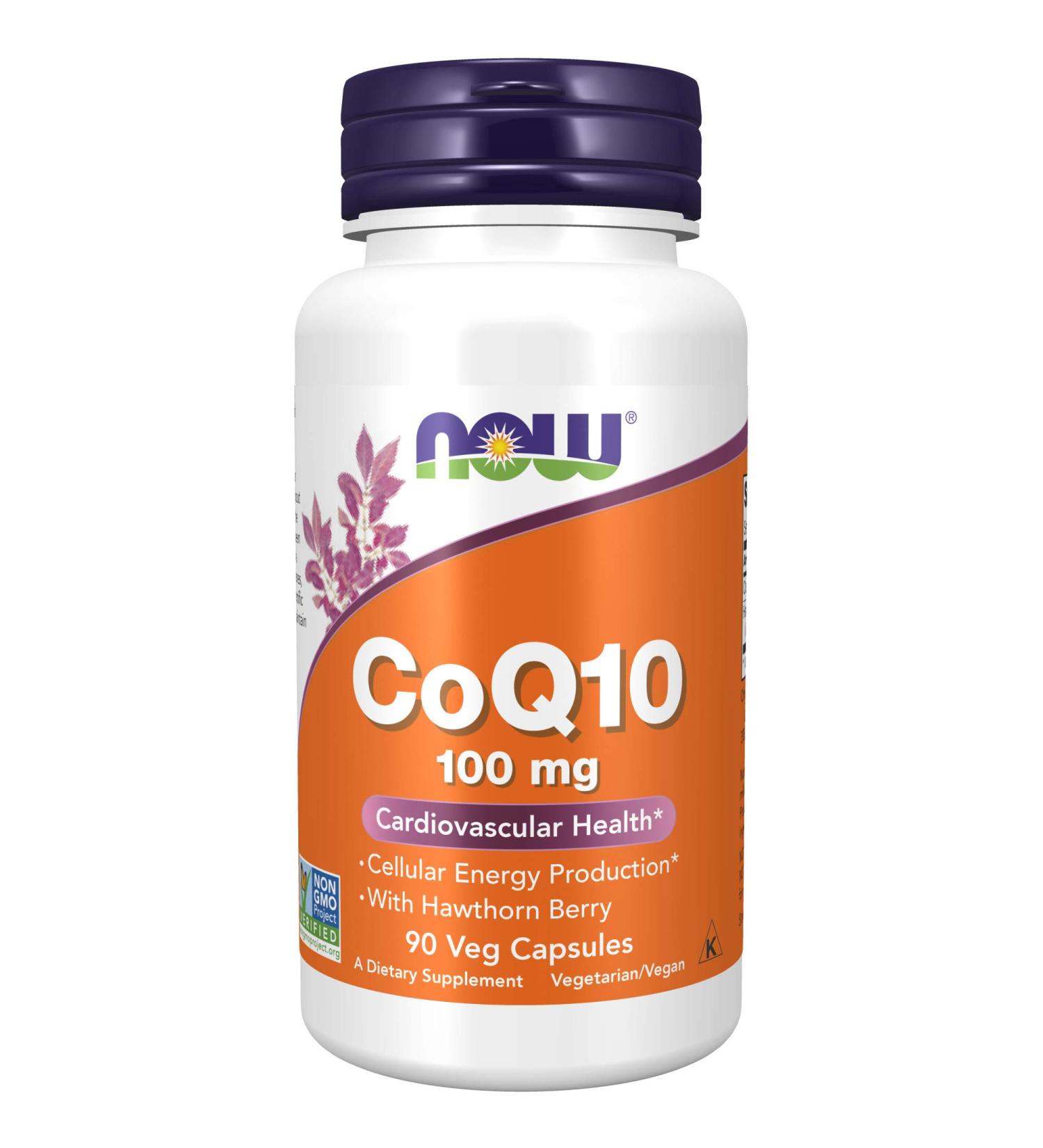 Now Foods CoQ10 with Hawthorn Berry 100mg - 90 Veg Capsules for Heart Health - Buy Online on GoSupps.com