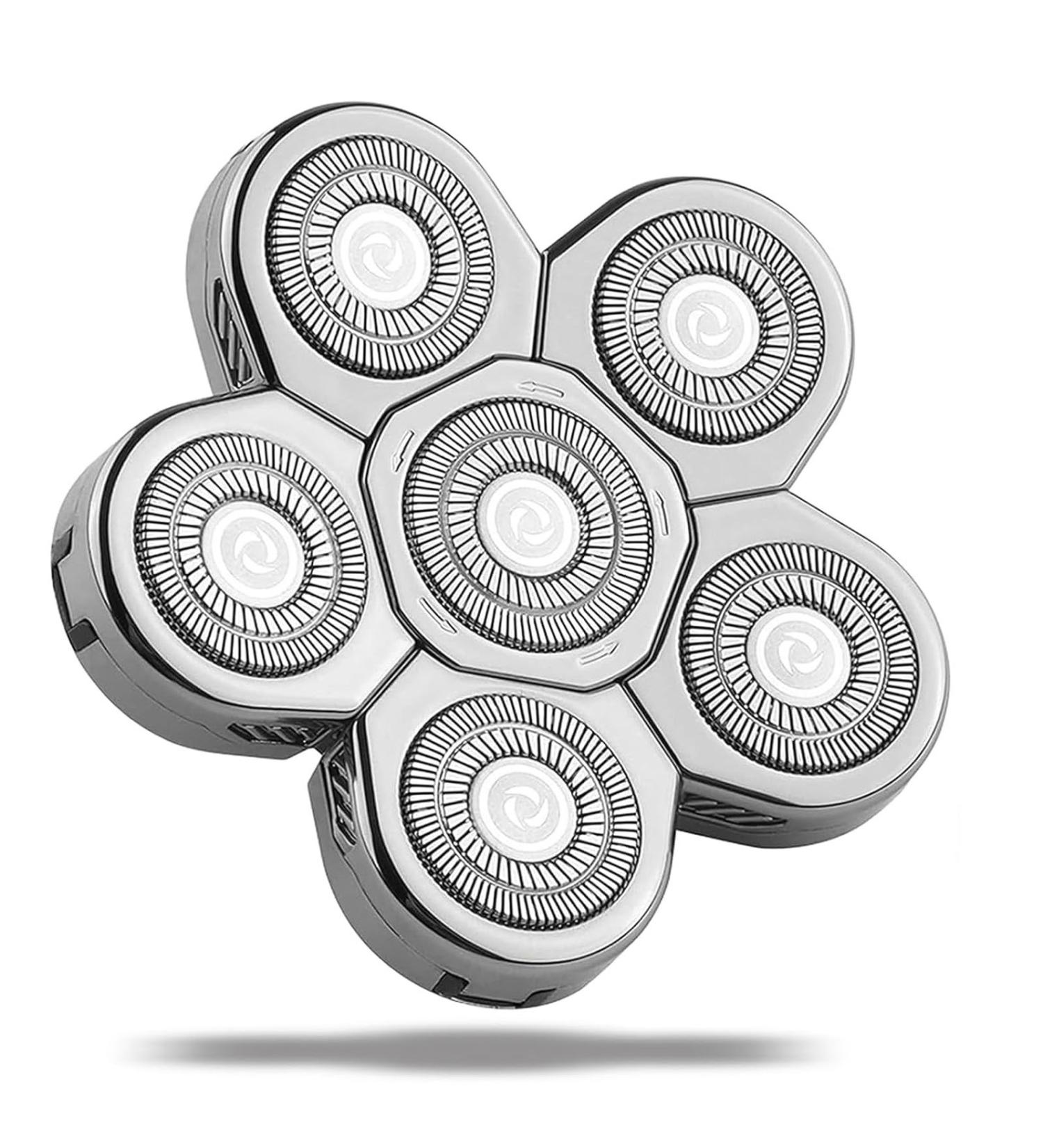 6D Head Shaver Replacement Heads - Electric Razor Blades for Men | Premium Quality Head Shavers - Buy Online on GoSupps.com