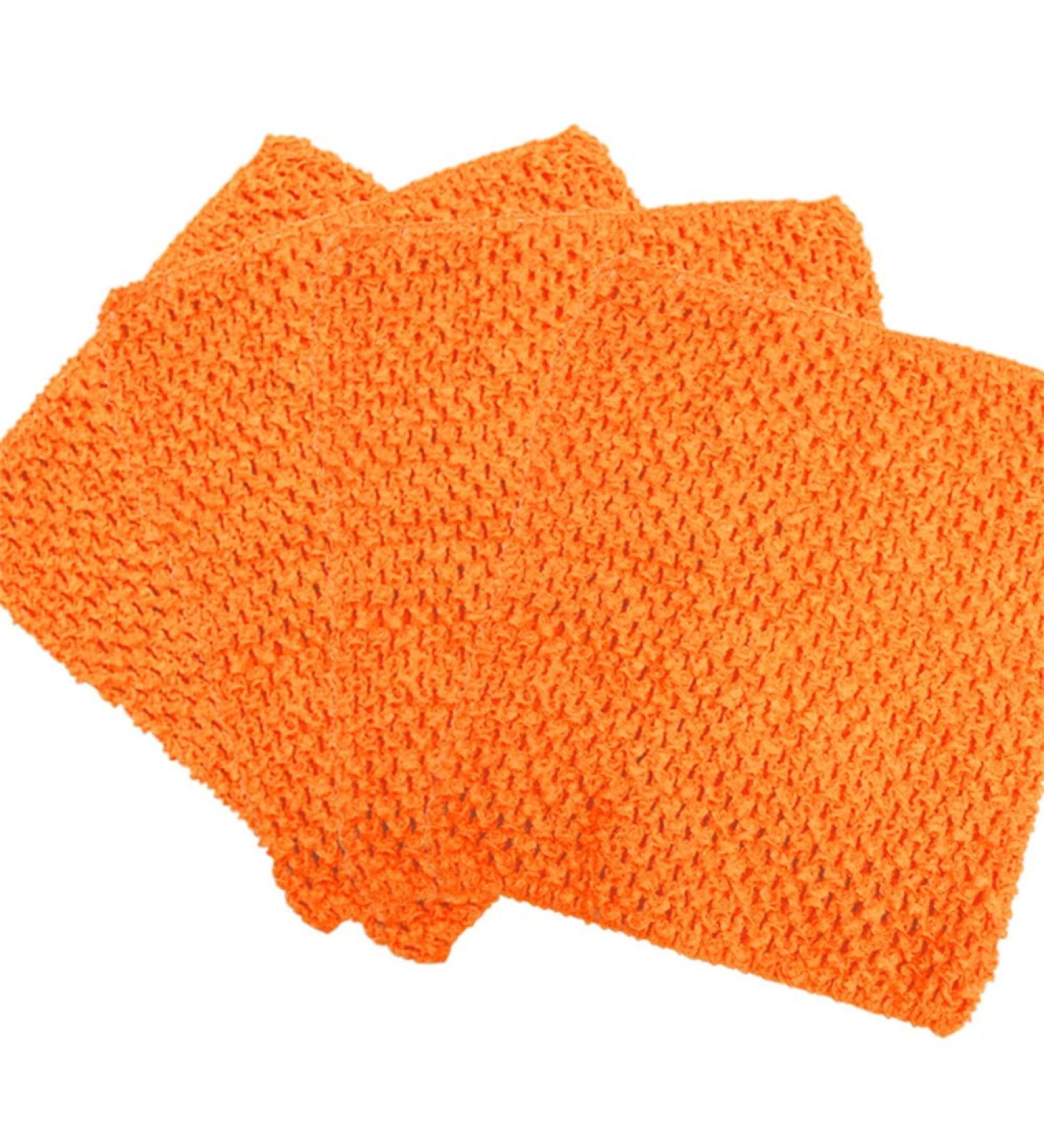 Time to Sparkle Crochet Tube Top Tutu Dress Skirt Set - Orange - Buy Online on GoSupps.com