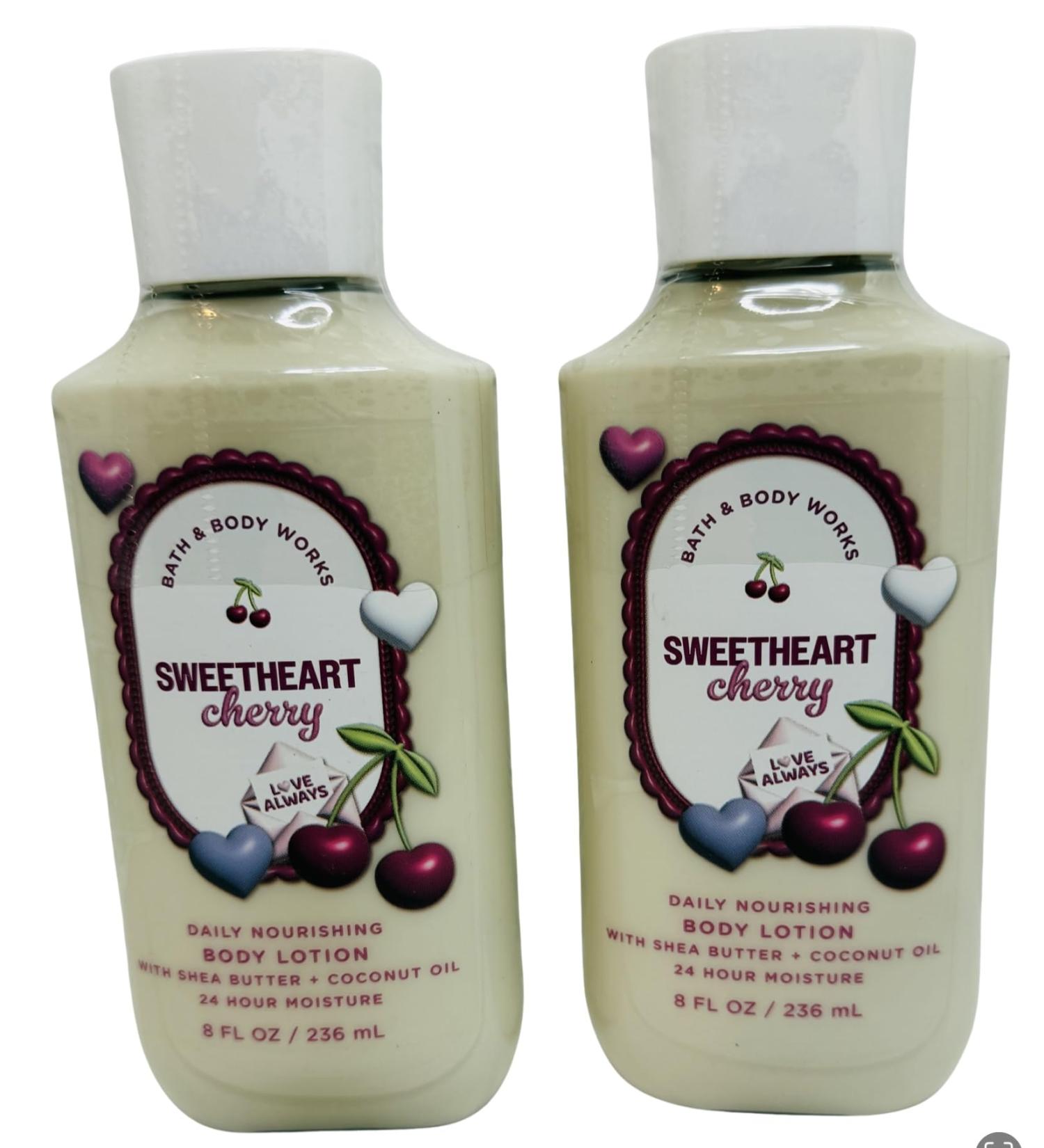 Bath & Body Works Sweetheart Cherry Body Lotion 8 Ounces Each Pack of 2