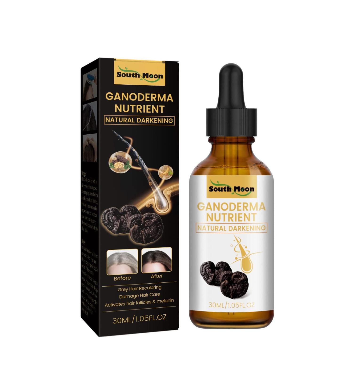 Black Shouwu Nourishing Serum | Natural Ganoderma Anti-Greying Hair Serum for Thicker Stronger Hair - Buy Online on GoSupps.com
