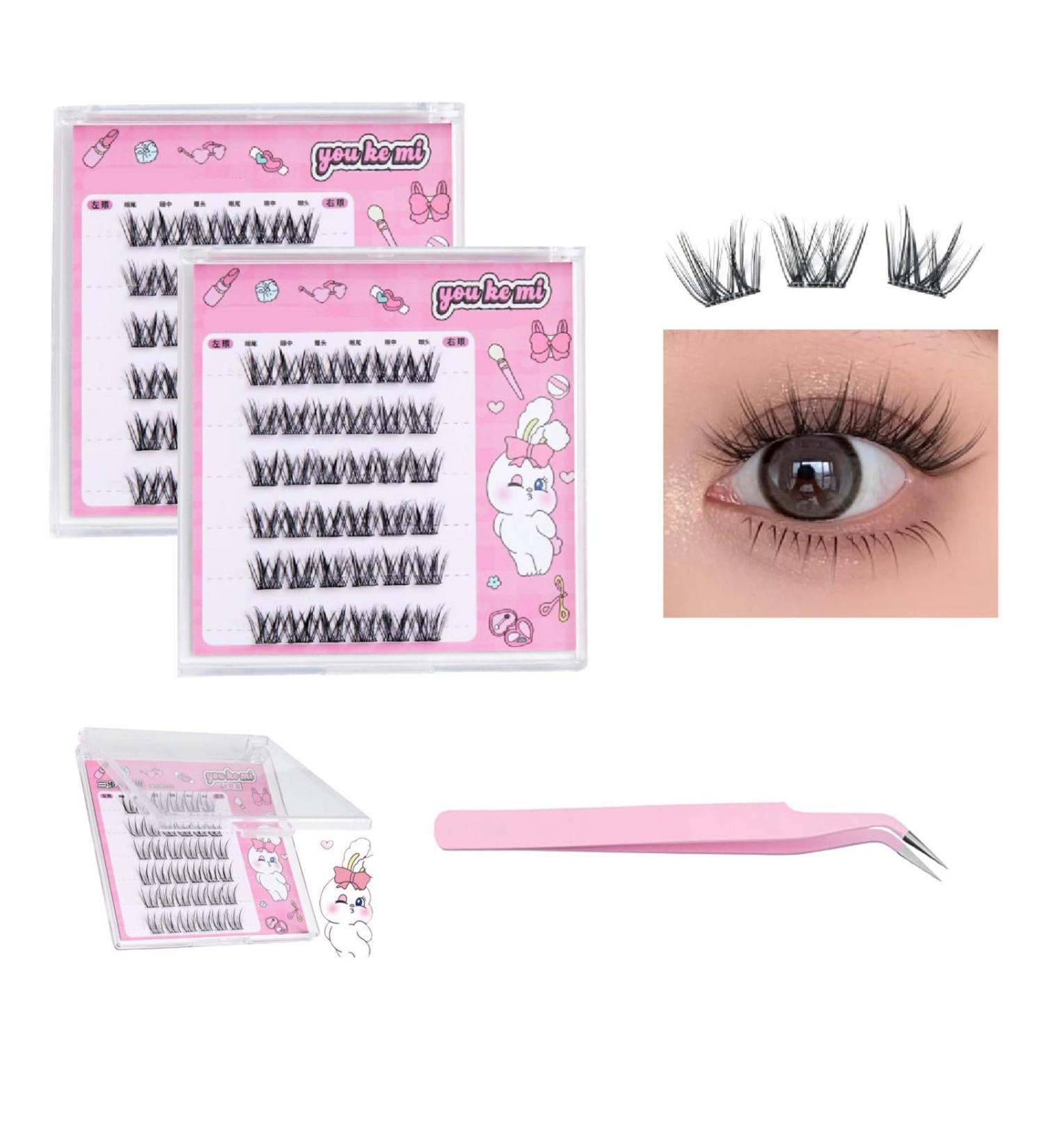 Dorolab Lashes Dorolab Dorolab Eyelashes Dorolab Self Adhesive Eyelashes No Glue Needed Dorolab Lashes for Eyelash Extensions (#B 2 SET) - Buy Online on GoSupps.com