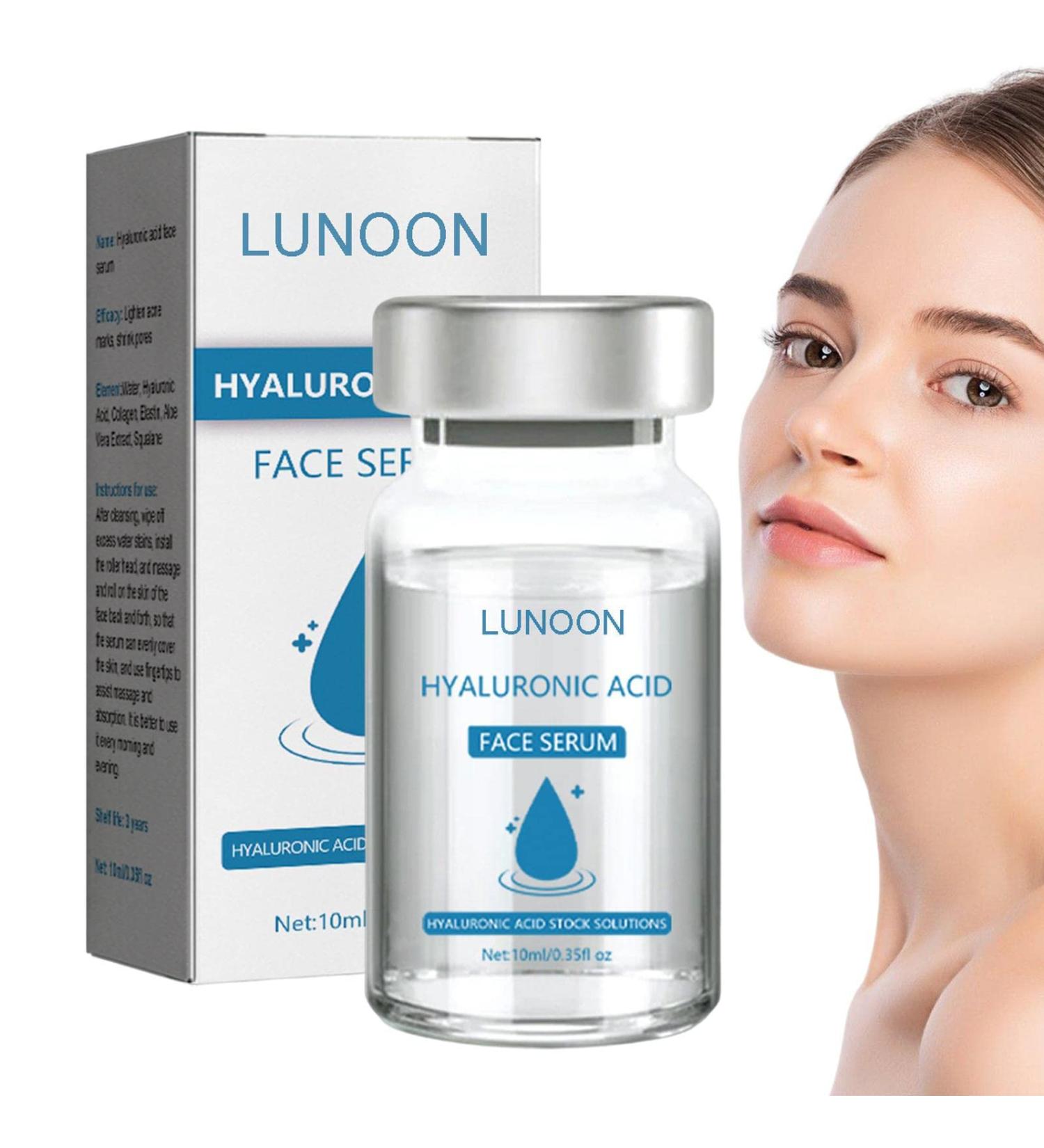 Acihyaluronic Face Serums Face Moisturizer 0.35 fl oz | Firm & Plump Skin Glow Boost Essence for Deep Hydration & Anti-Aging Kirdume Free - Buy Online on GoSupps.com