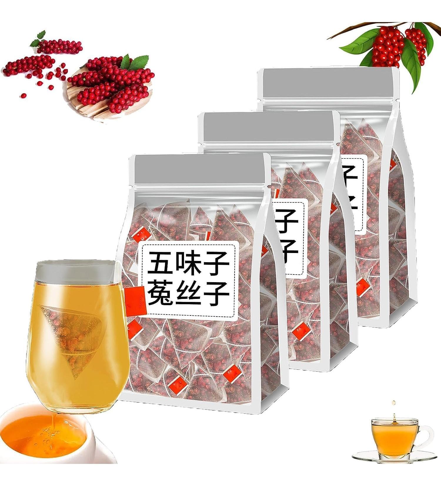  Men's Essentials Five Flavors Goji Berry Tea Five-Flavor Goji Berries Tea Five Flavors Wolfberry Tea Health Liver Care Tea Chinese Herbal Medicine for Men (3box) - Buy Online on GoSupps.com