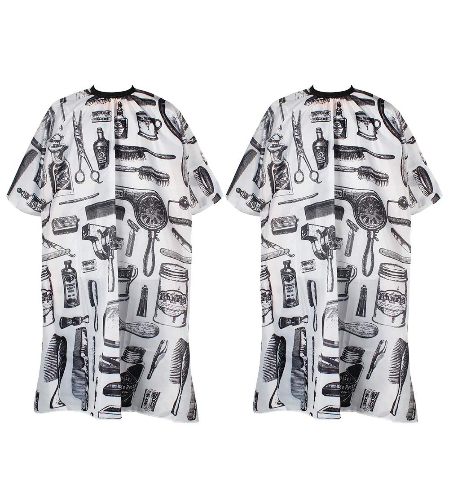 Hairdressing Gown 2 Pcs Hair Cutting Gown Salon Cape Barber Gown Cape Salon Barber Capes for Adults and Kids - Buy Online on GoSupps.com