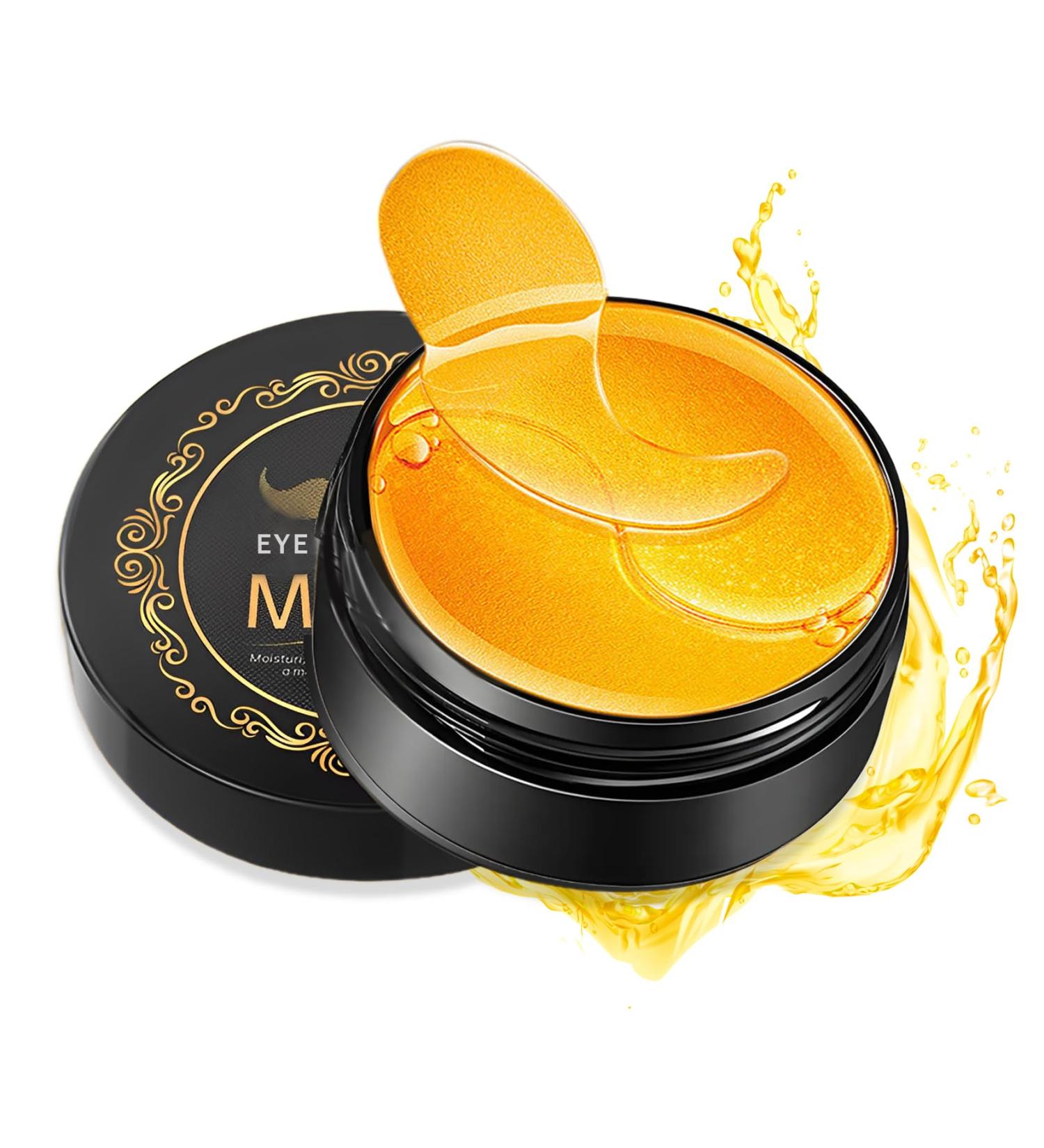 DAMUSI 24K Gold Under Eye Patches - Reduce Dark Circles & Puffiness Moisturizing Collagen Eye Masks for Wrinkles (30 Pairs - Buy Online on GoSupps.com