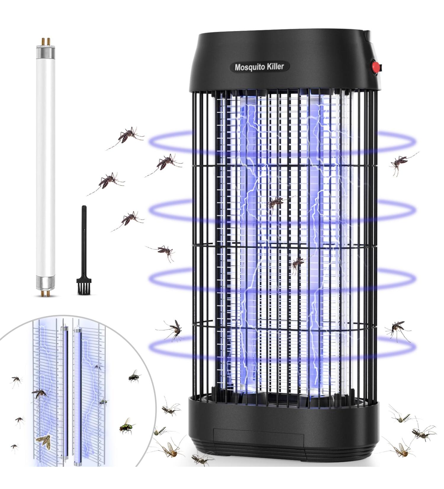 Buy Mjum 16W Double-Sided Electric Insect Trap - Non-Toxic Mosquito Lamp for Home & Garden - Replacement Bulb Included - Buy Online on GoSupps.com