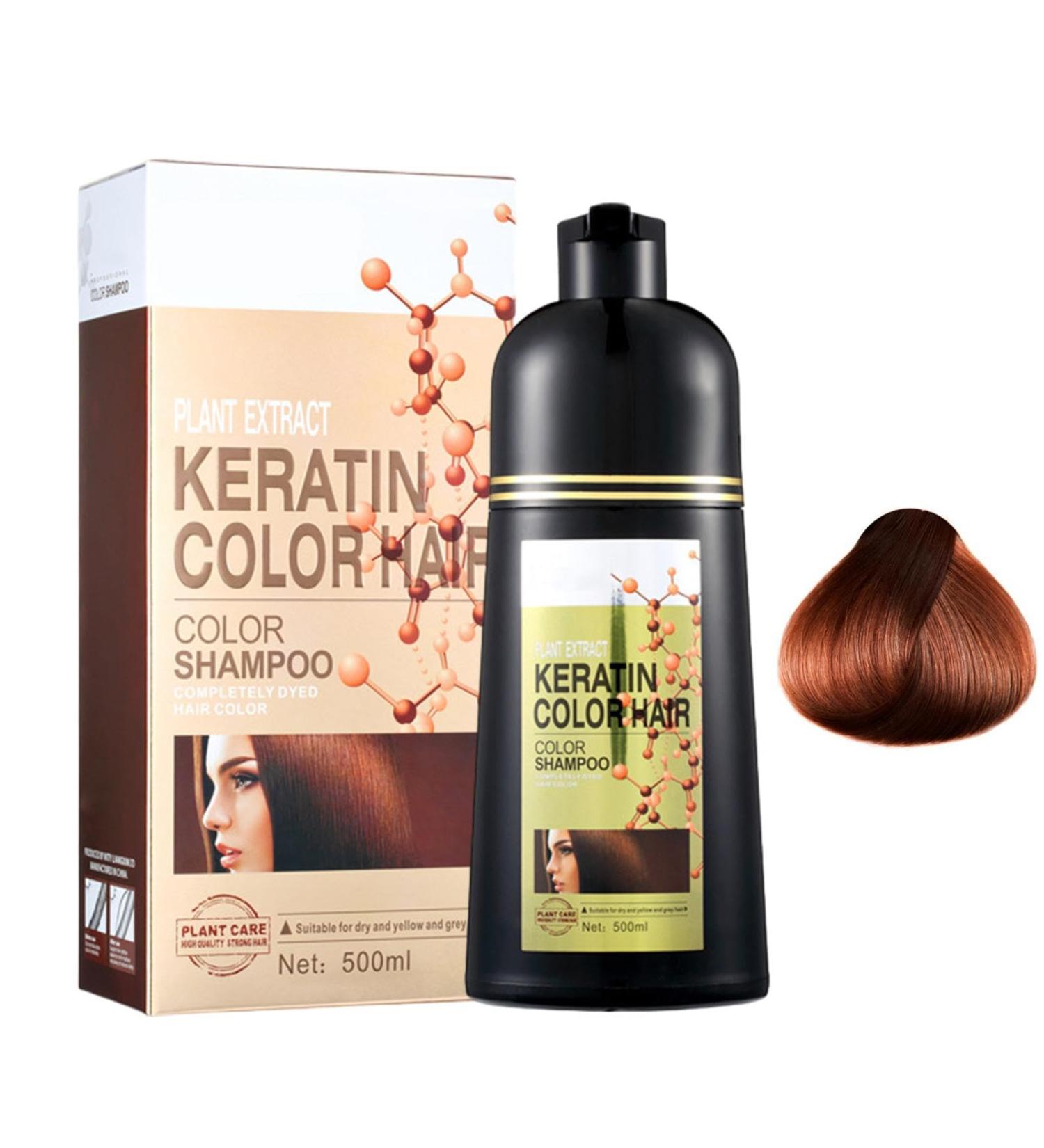 Hair Coloring Shampoo Hair Dye Shampoo Black Hair Dye Hair Dye | 6 In 1 Formula Hair Coloring Shampoo - Buy Online on GoSupps.com