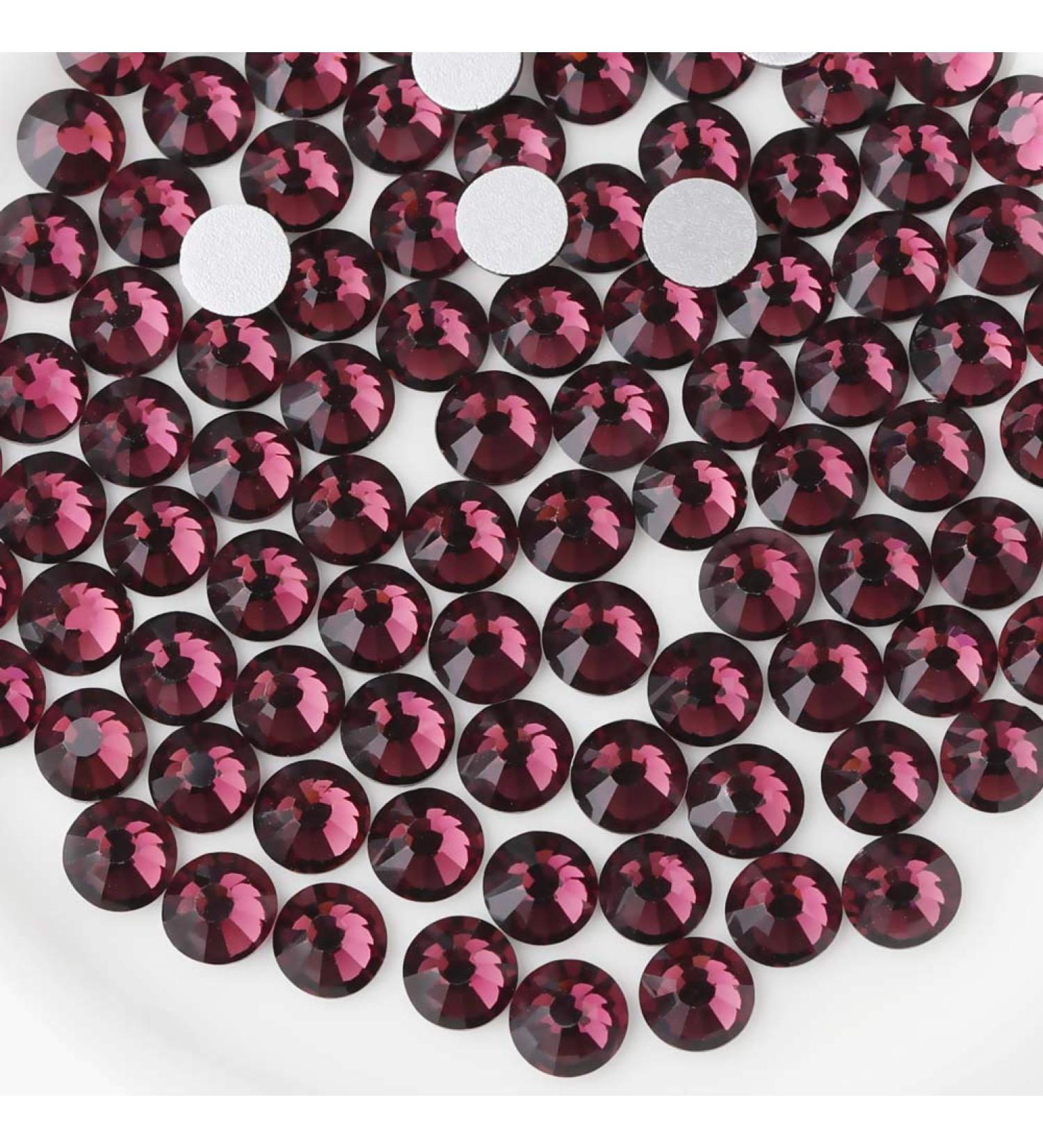 Buy Beadsland 288 Pcs Flat Back Rhinestones - Amethyst Nail Crystals SS30 (6.4-6.6mm) for Stunning Nail Art | International Shipping Available - Buy Online on GoSupps.com