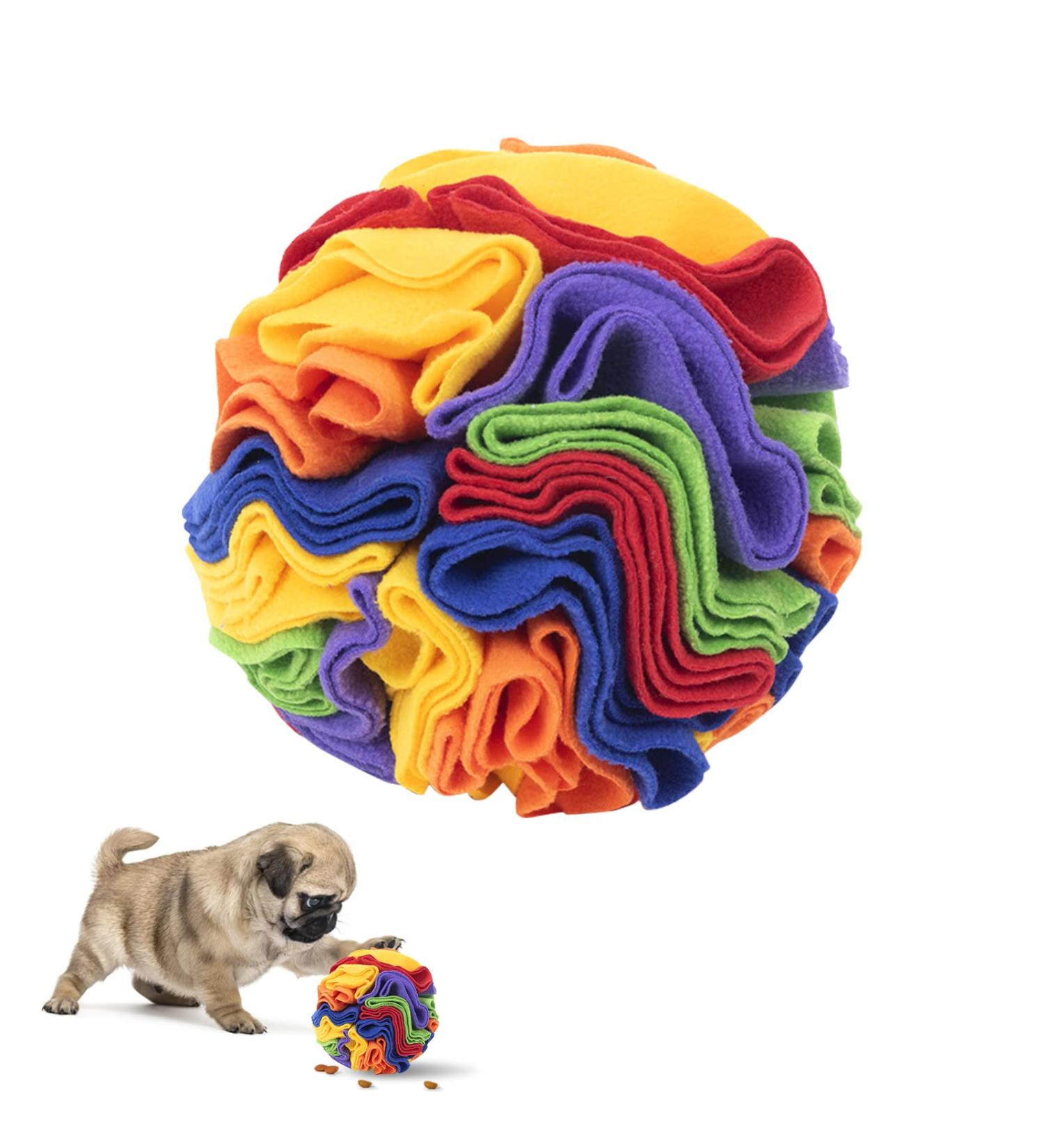 Interactive Snuffle Mat for Dogs - Dog Toy Ball Puzzle Feeding Foraging Mat - Stress Relief & Training for Small to Medium Pets 15cm - Buy Online on GoSupps.com